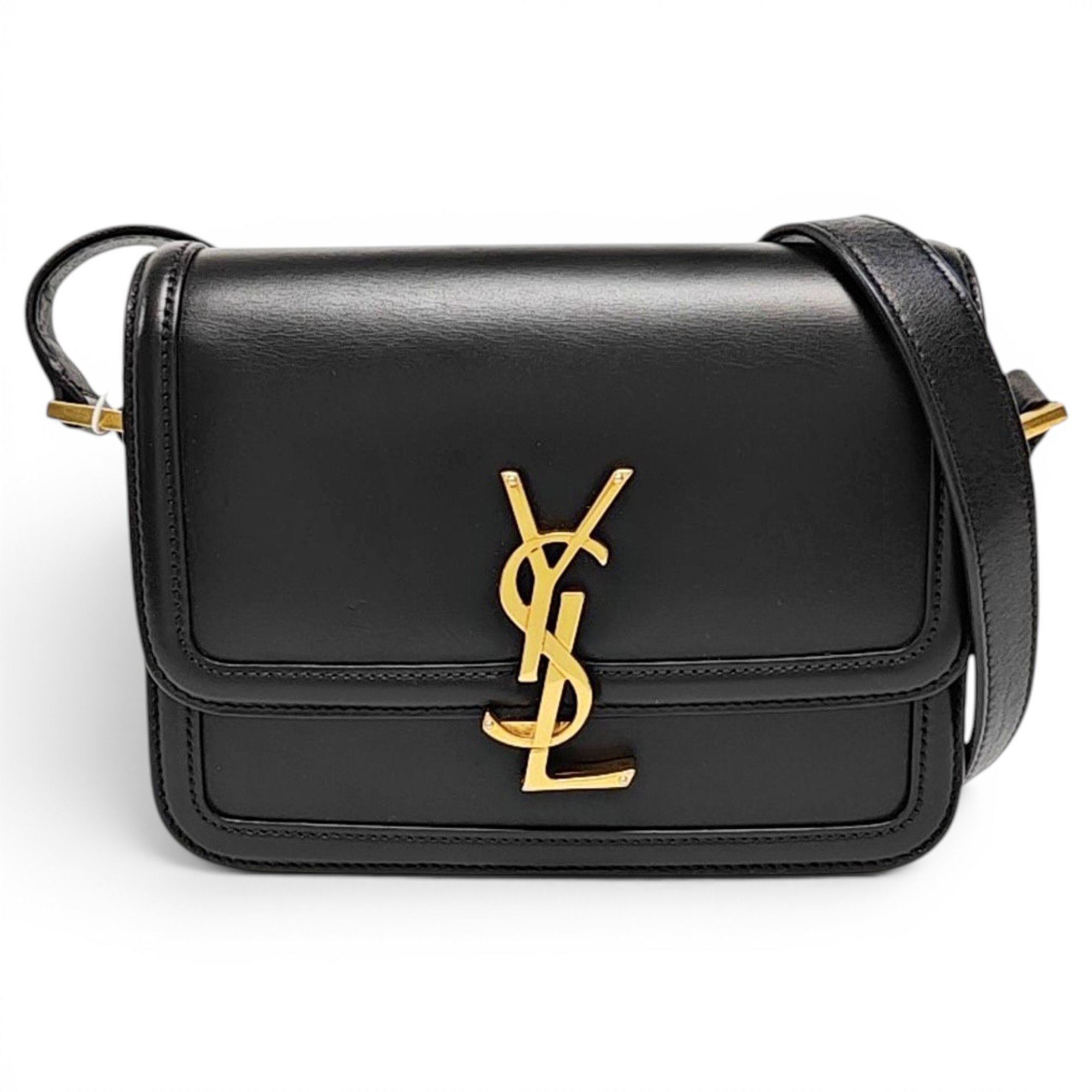 Solférino leather handbag