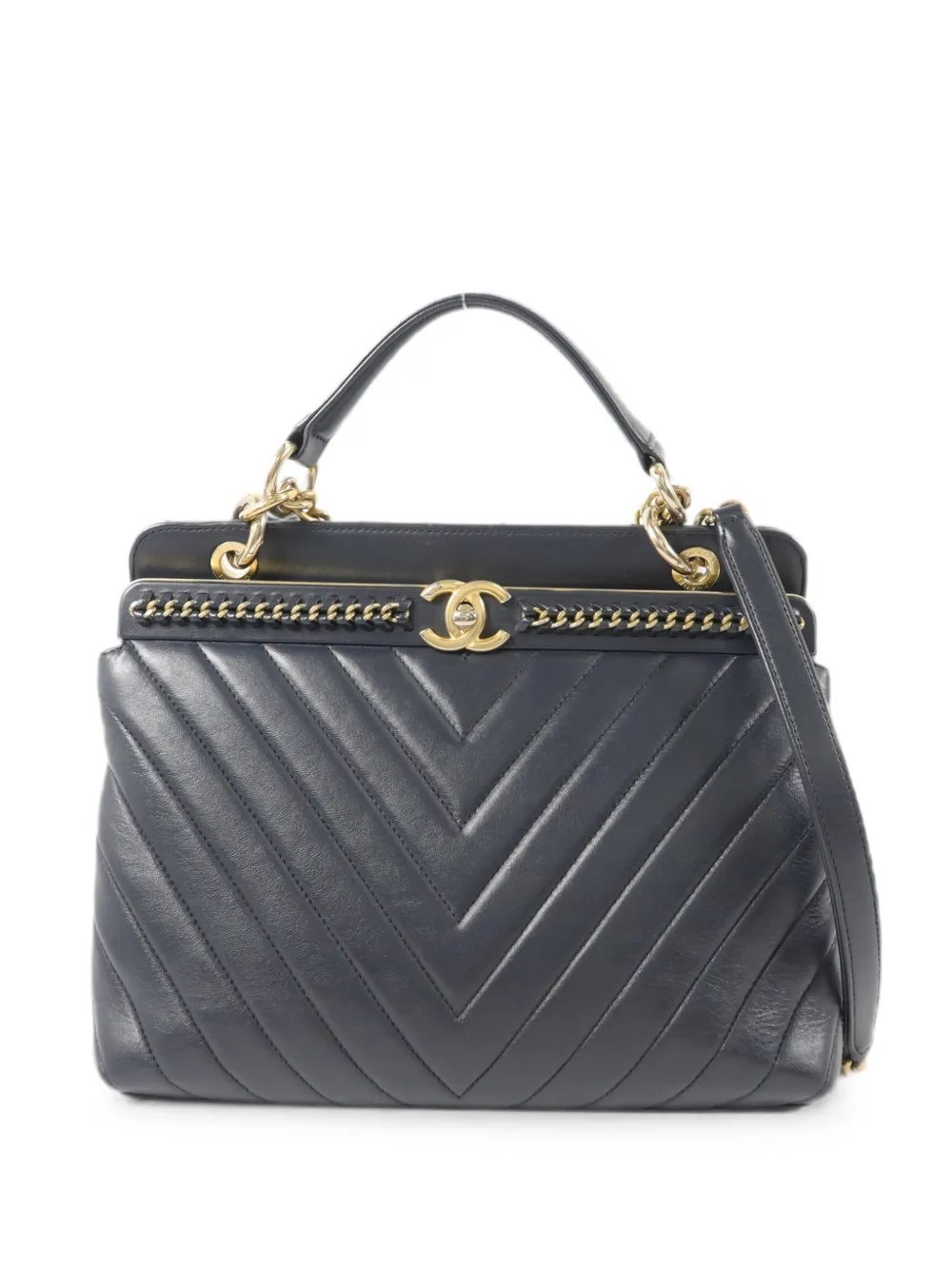 Chevron V Stitch shoulder bag