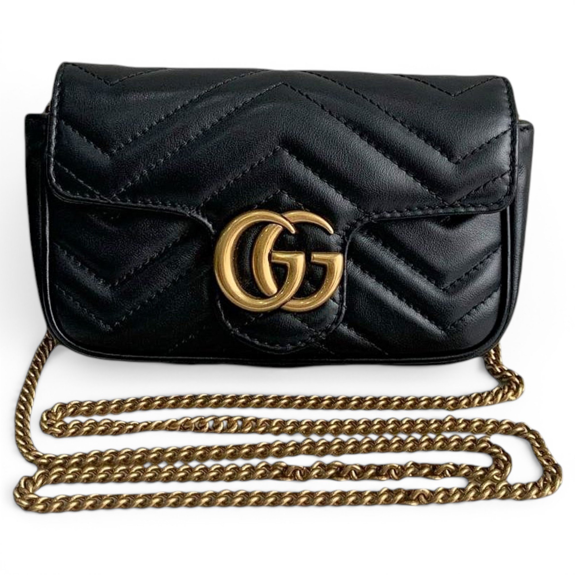GG Marmont Flap leather crossbody bag