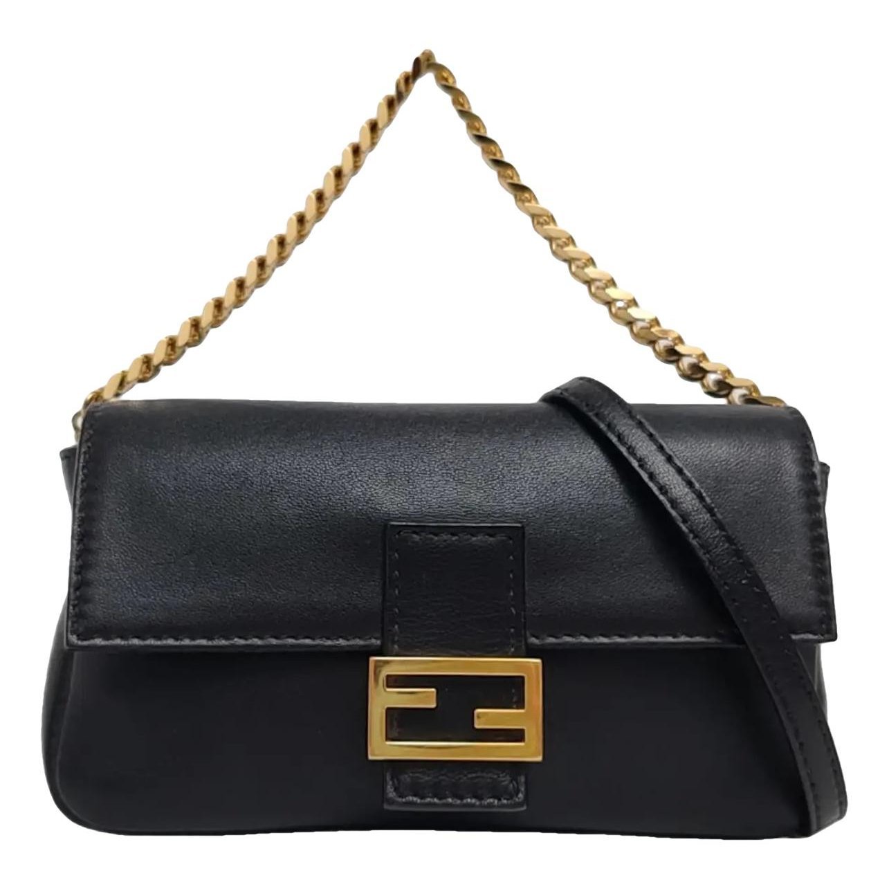 Baguette leather handbag