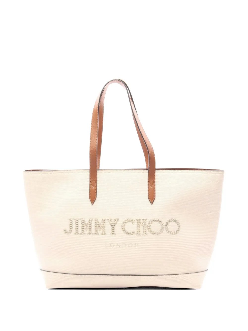 2010s leather-trim tote bag