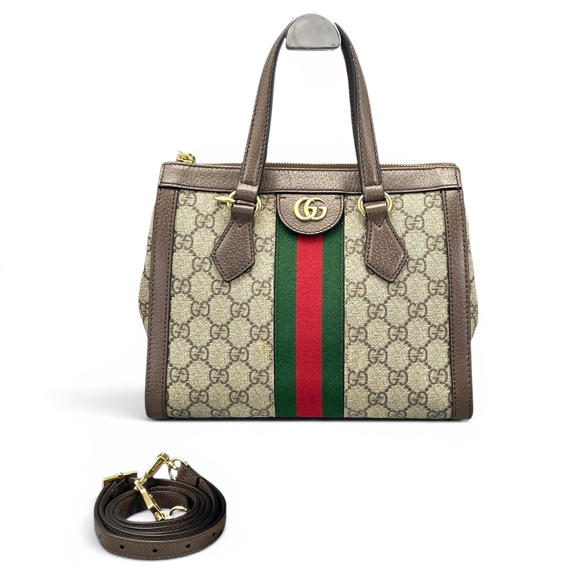 Ophidia Top Handle cloth handbag
