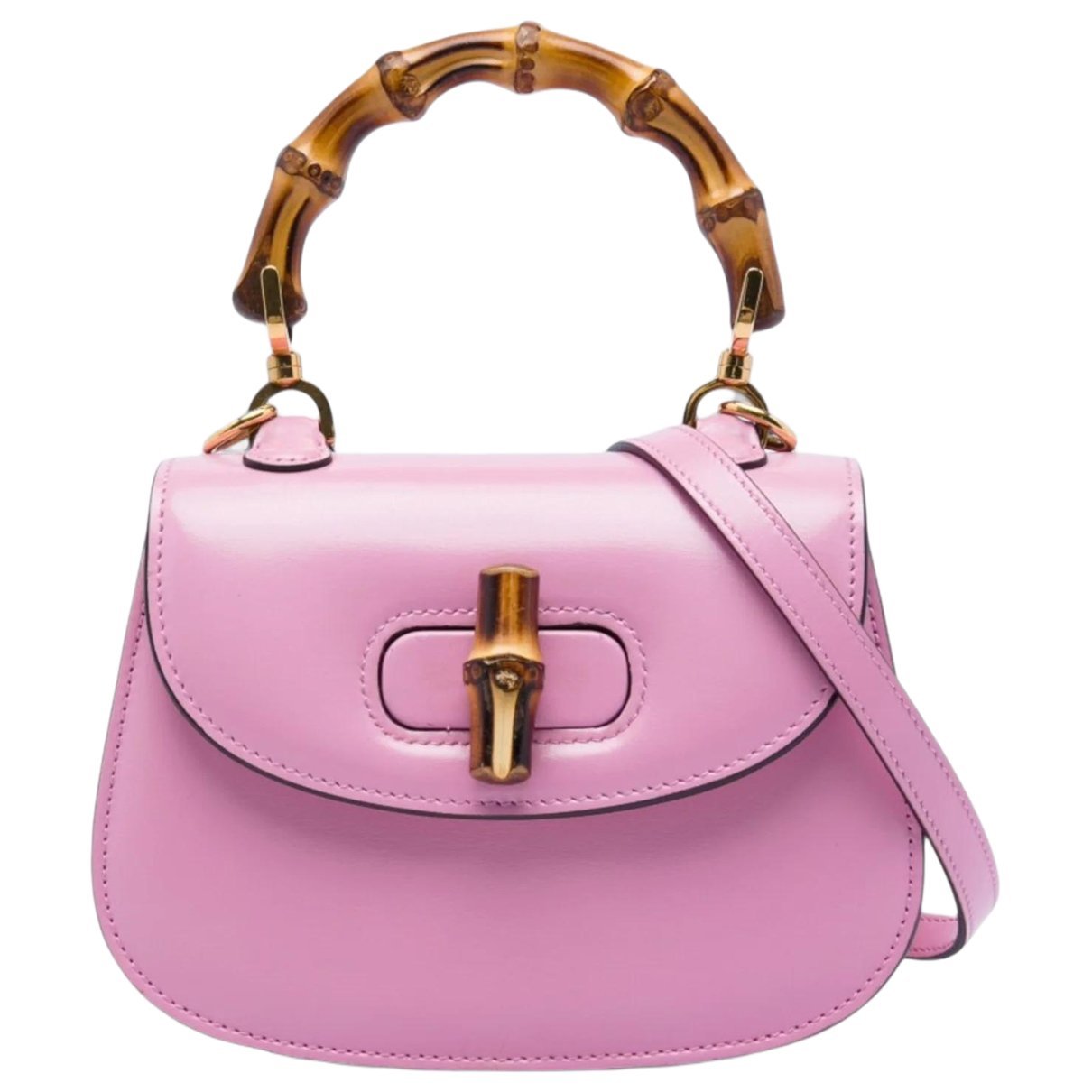 Bamboo leather handbag
