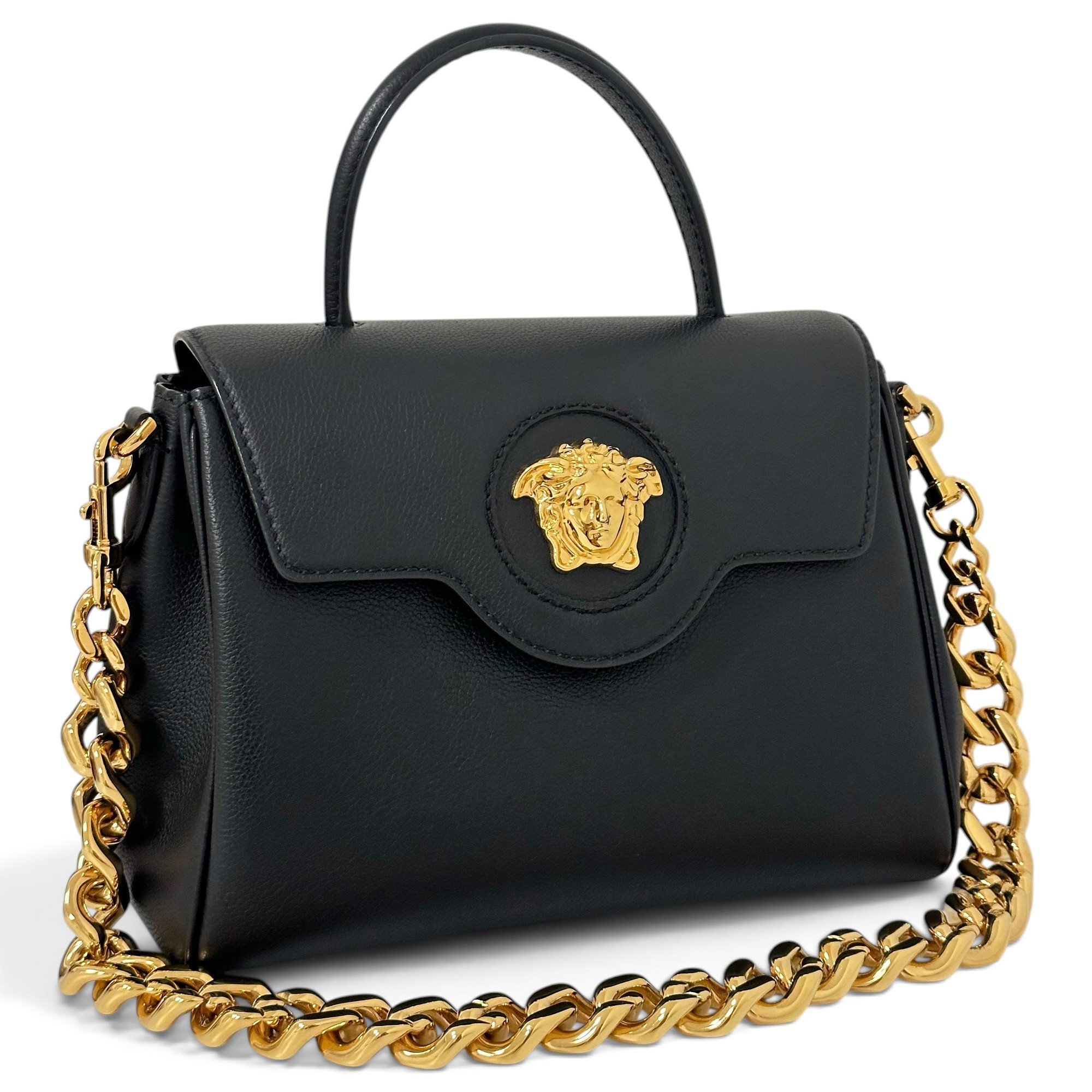 Versace La Medusa leather handbag