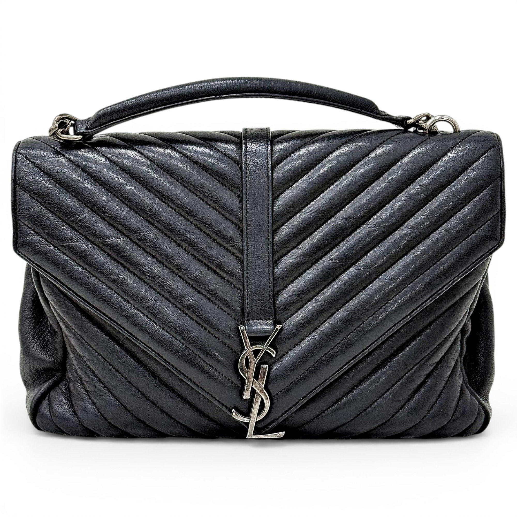 Collége monogramme leather handbag