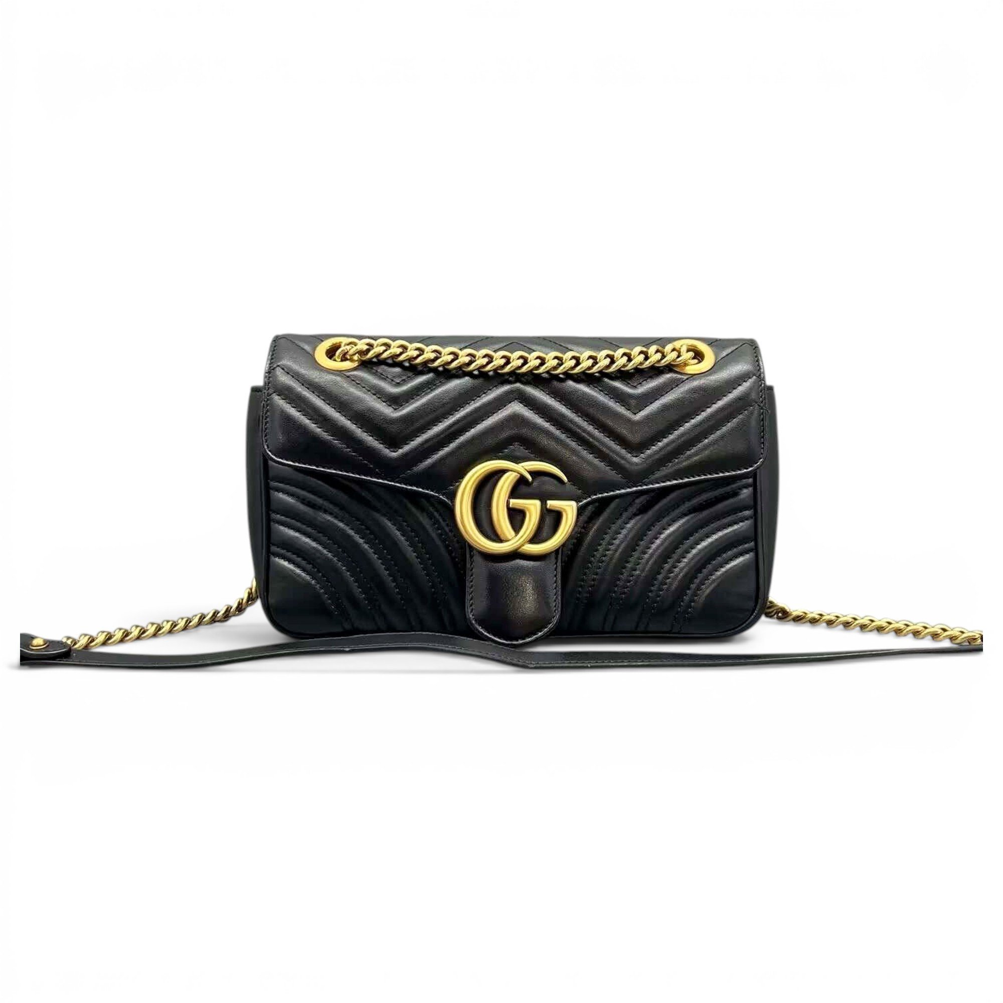 GG Marmont Flap leather crossbody bag
