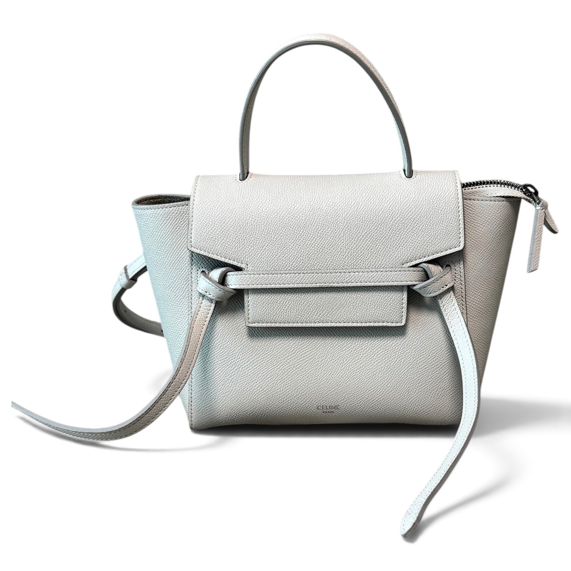 Belt leather handbag