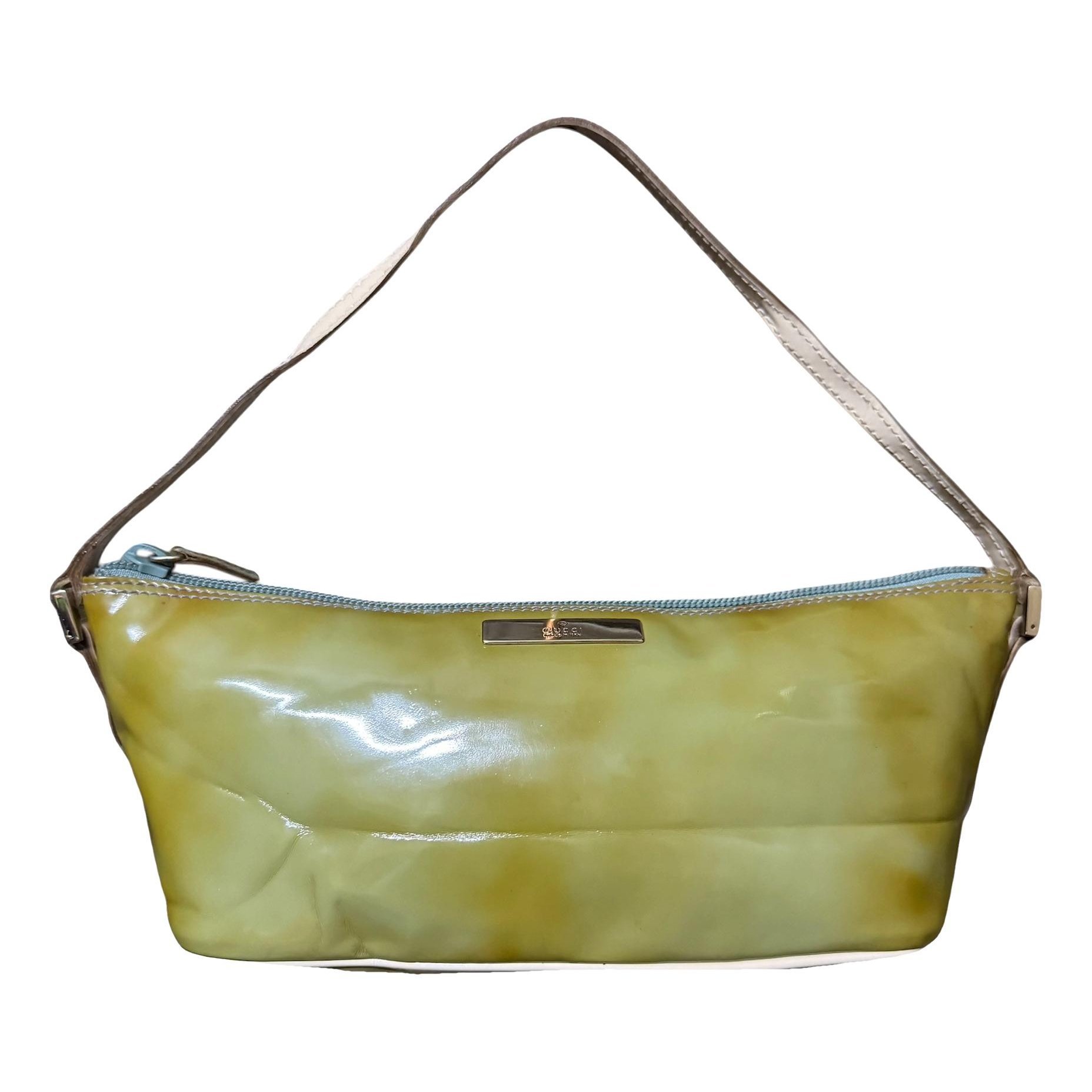 Patent leather handbag