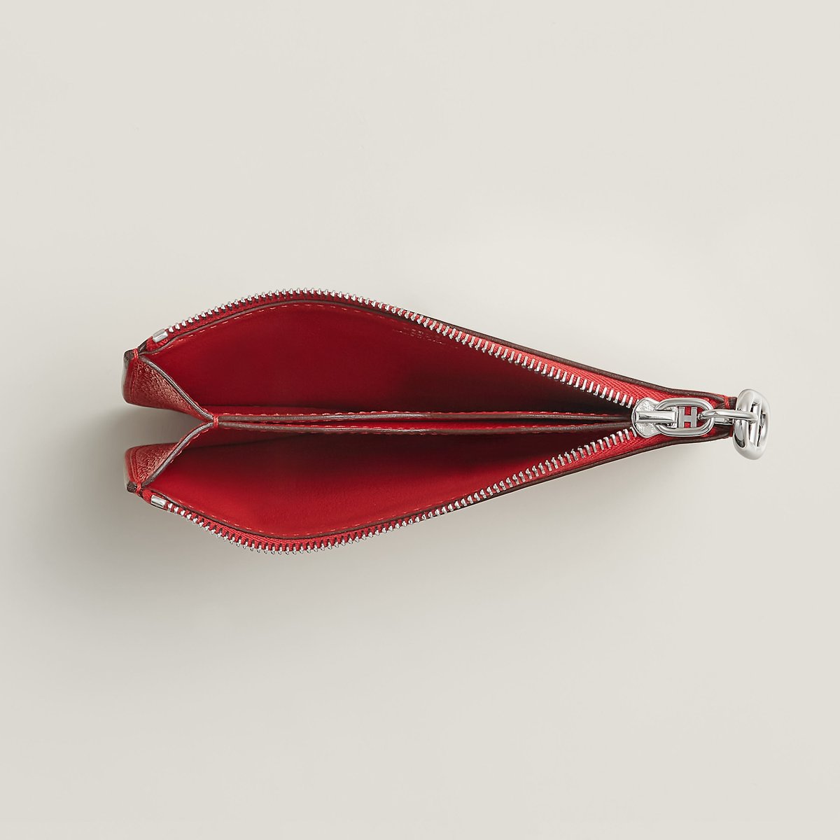 Rouge Radieux Zipengo Chaine D'Ancre Card Holder