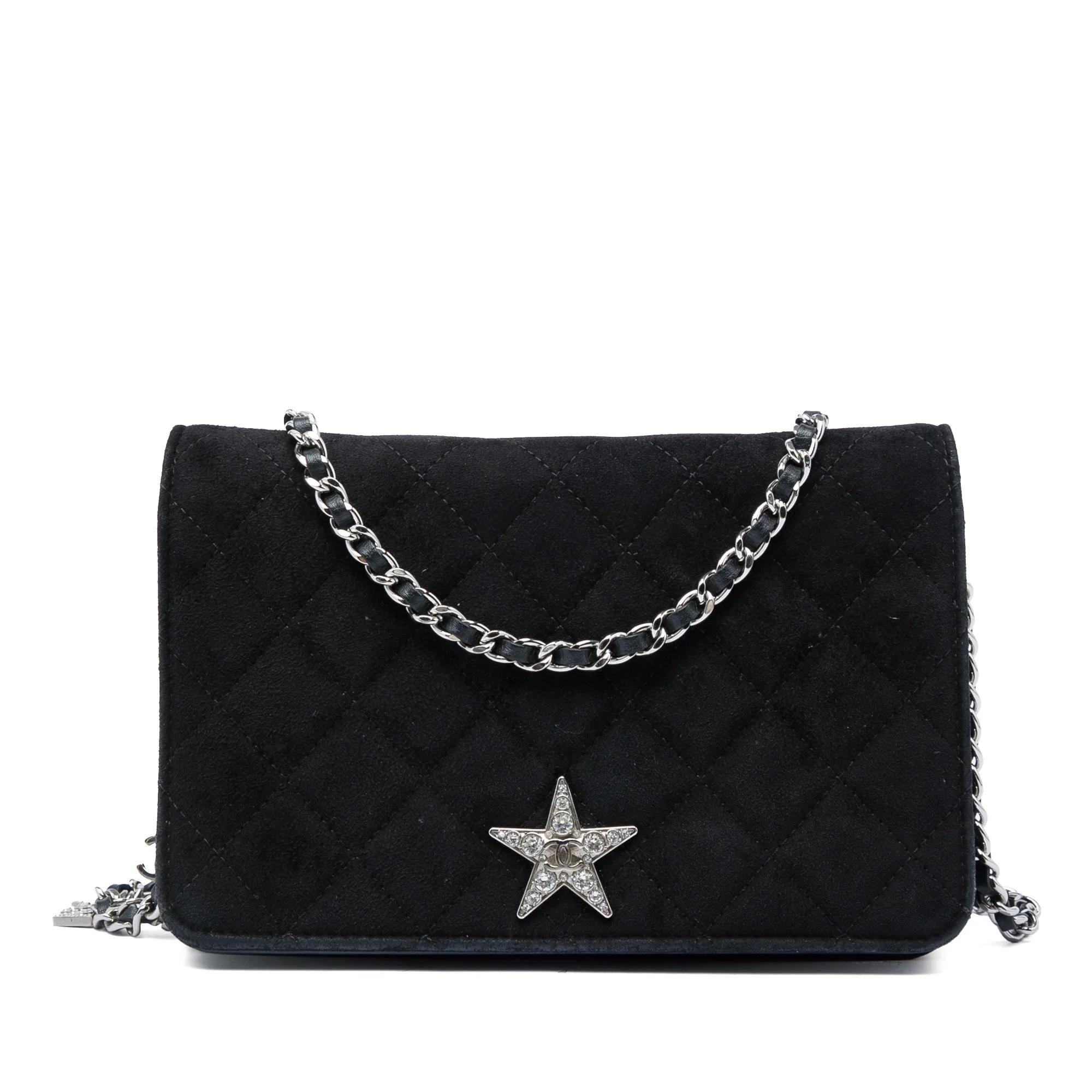 Wallet On Chain leather crossbody bag