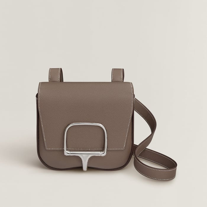 Étoupe Hermès Della Cavalleria Mini Bag