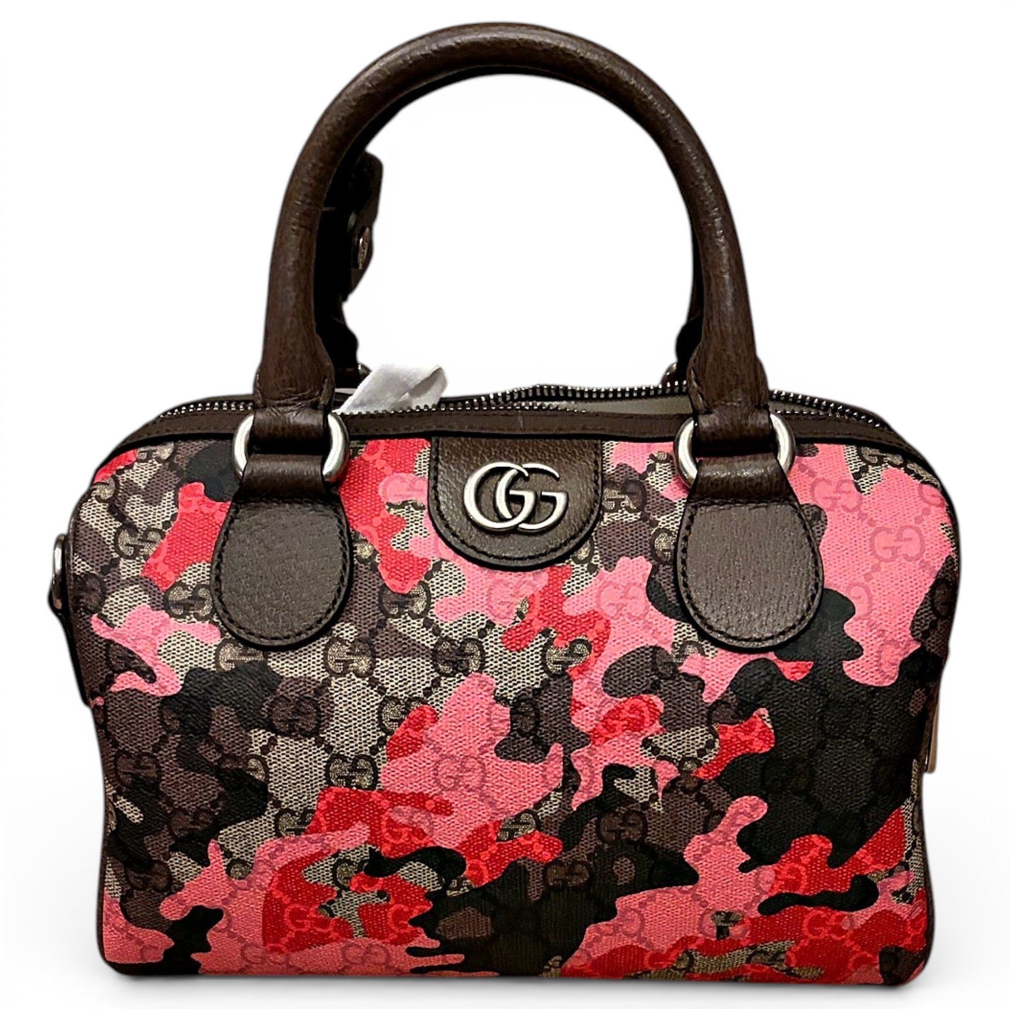 Boston leather bowling bag