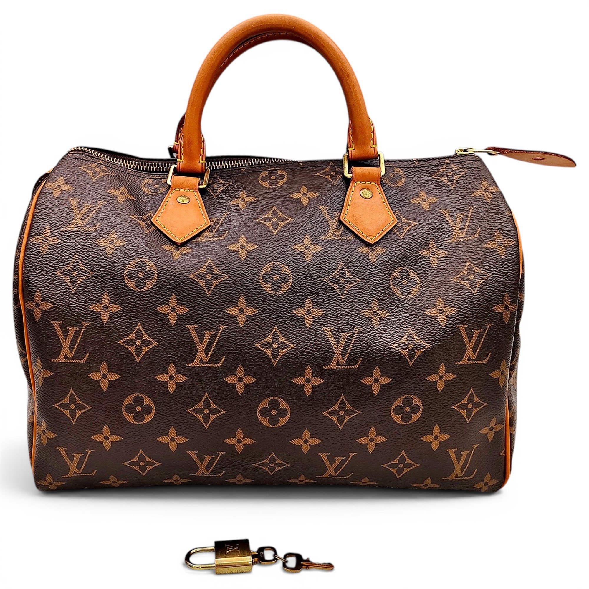 Speedy leather handbag