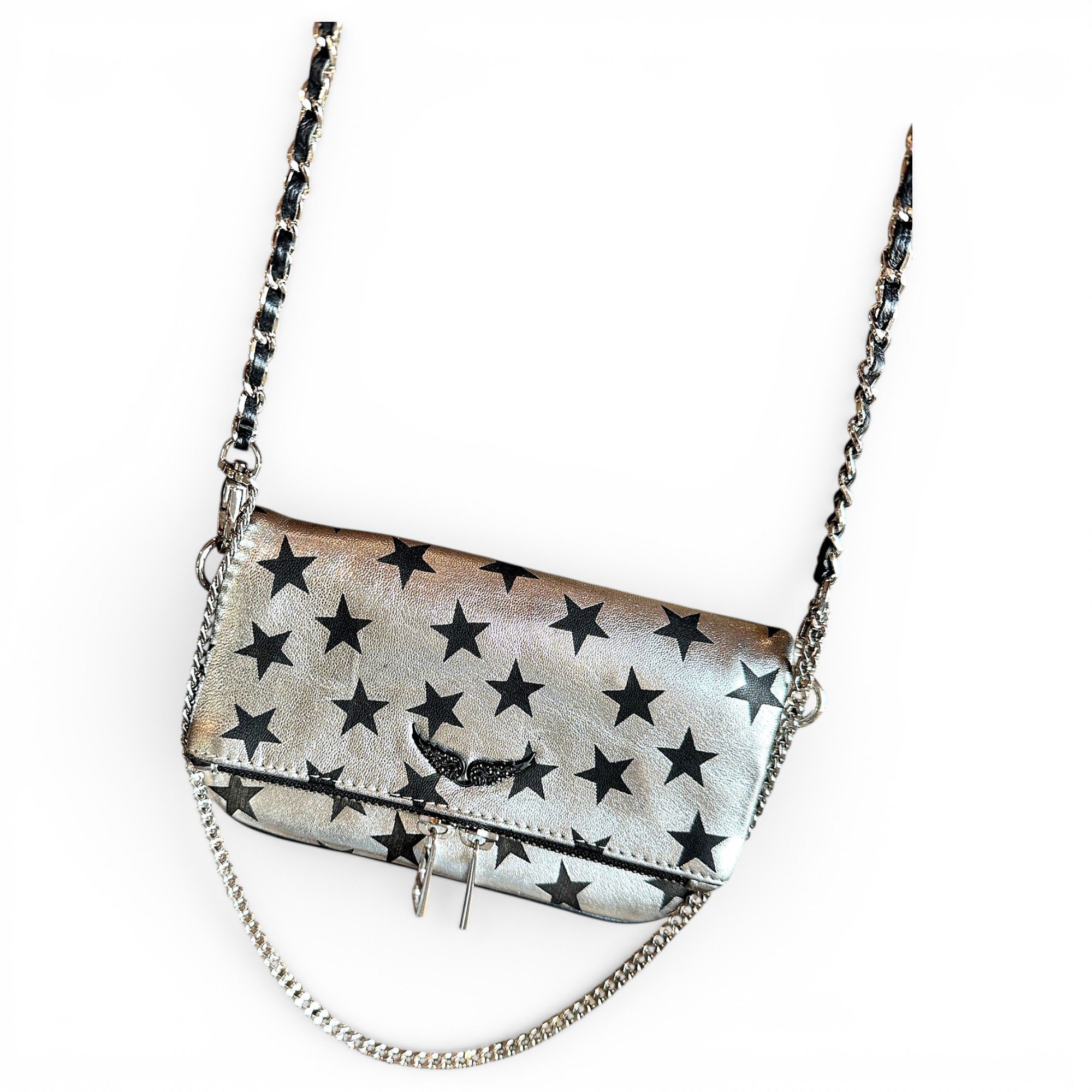 Rock leather crossbody bag