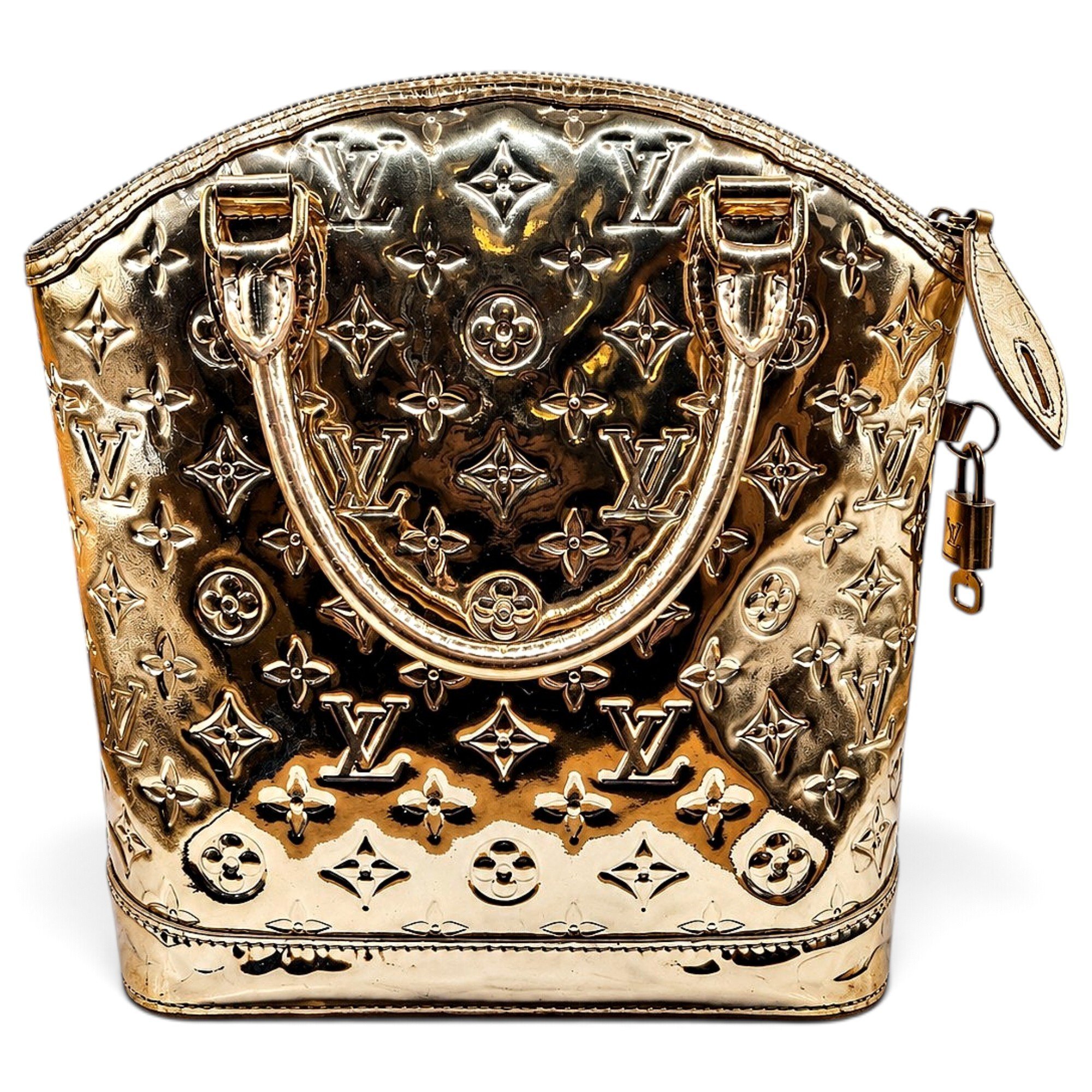 Patent leather handbag