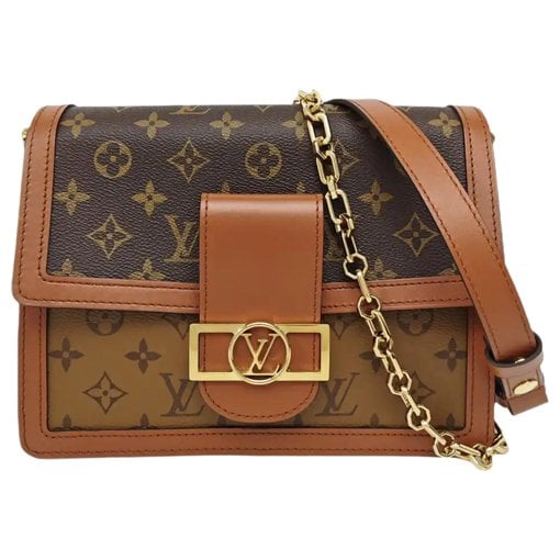 Dauphine leather handbag
