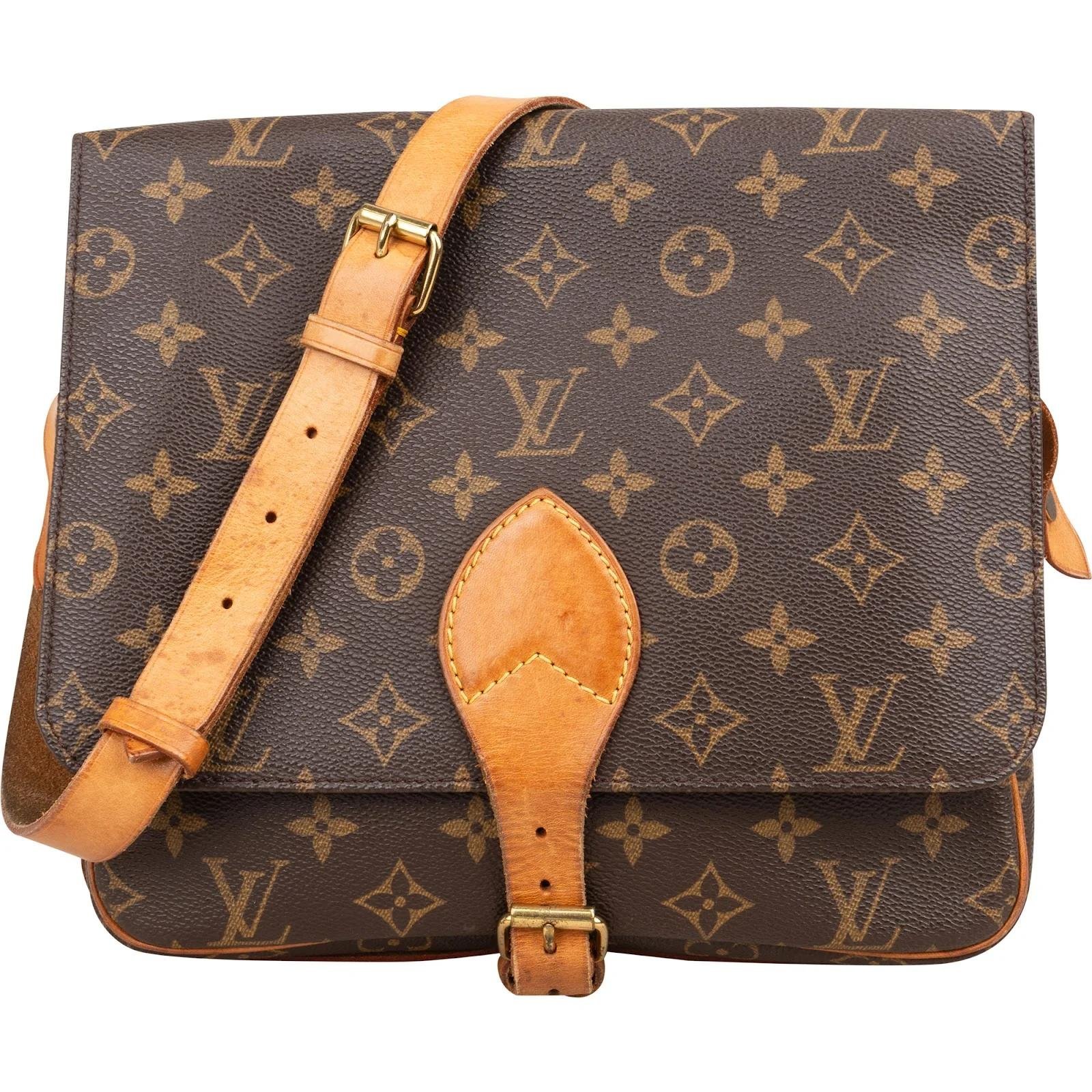 Cartouchière leather crossbody bag
