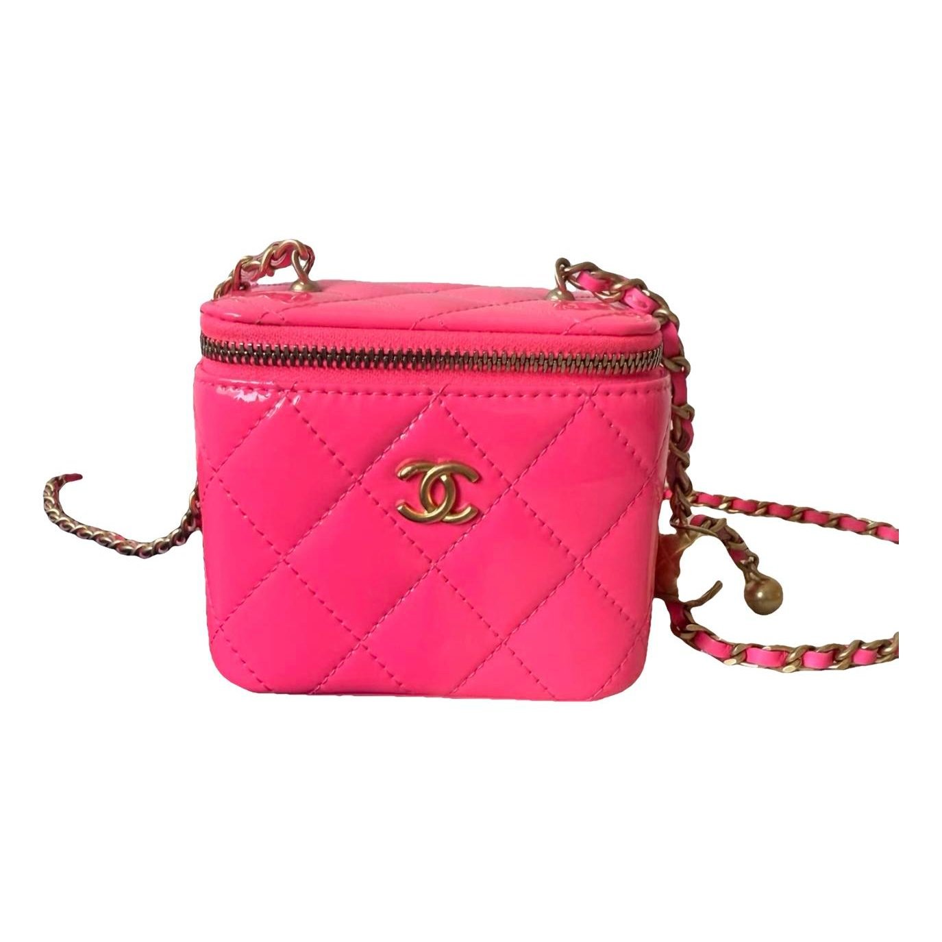 Vanity leather handbag