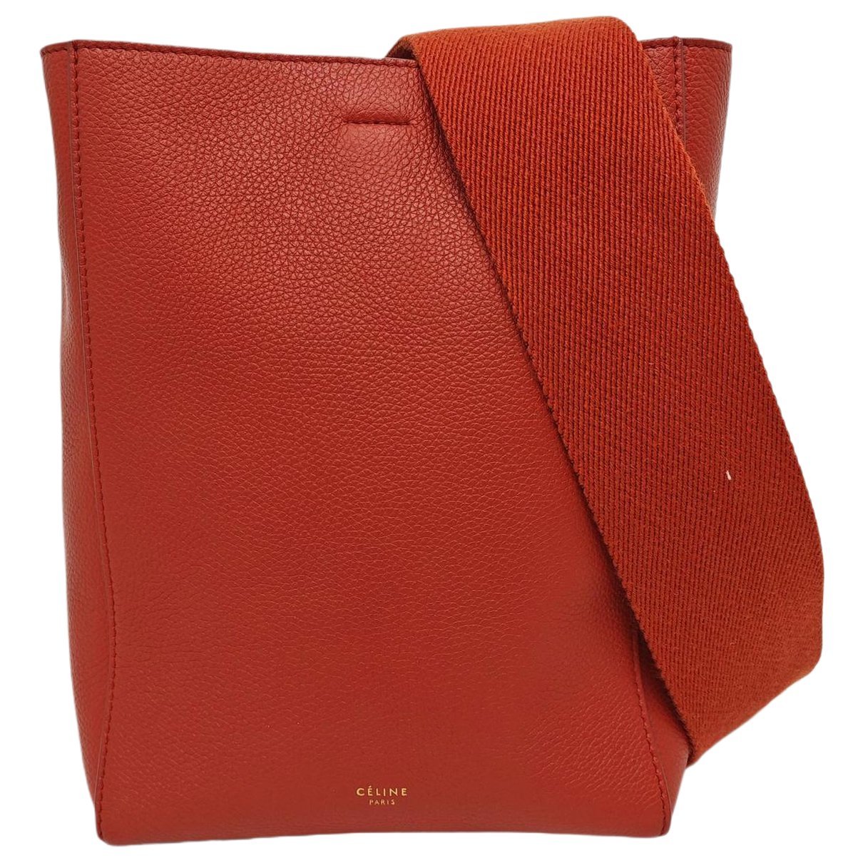 Seau Sangle leather handbag