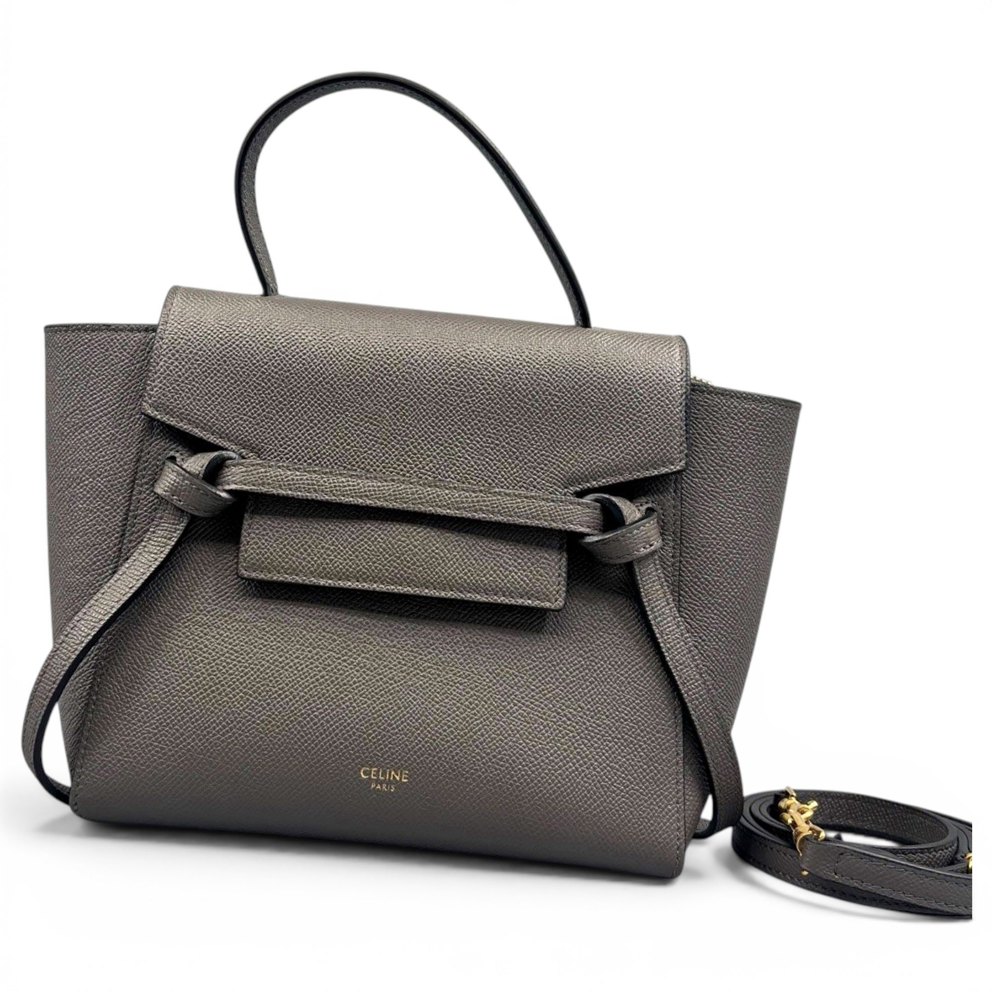 Belt leather handbag