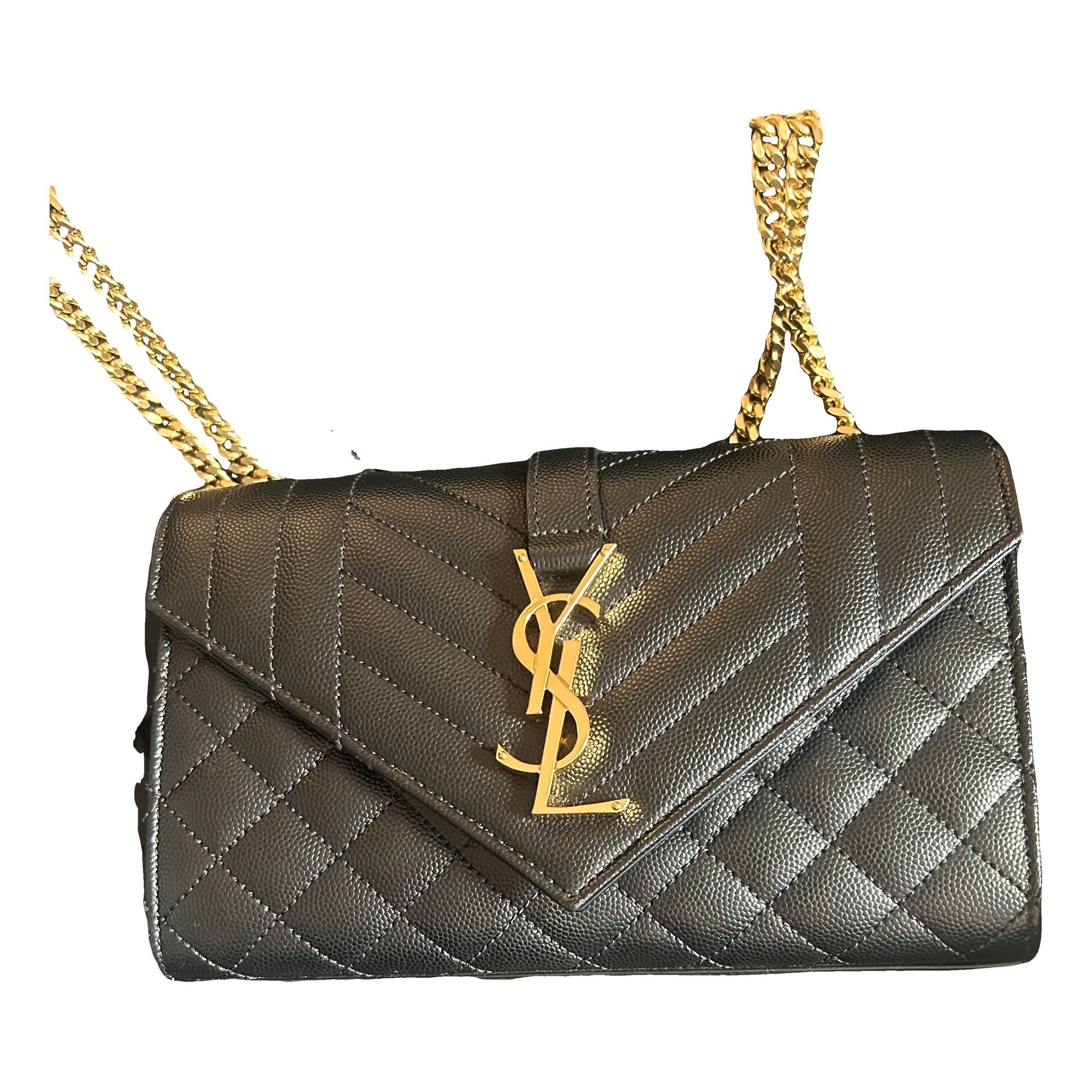 Envelope leather handbag