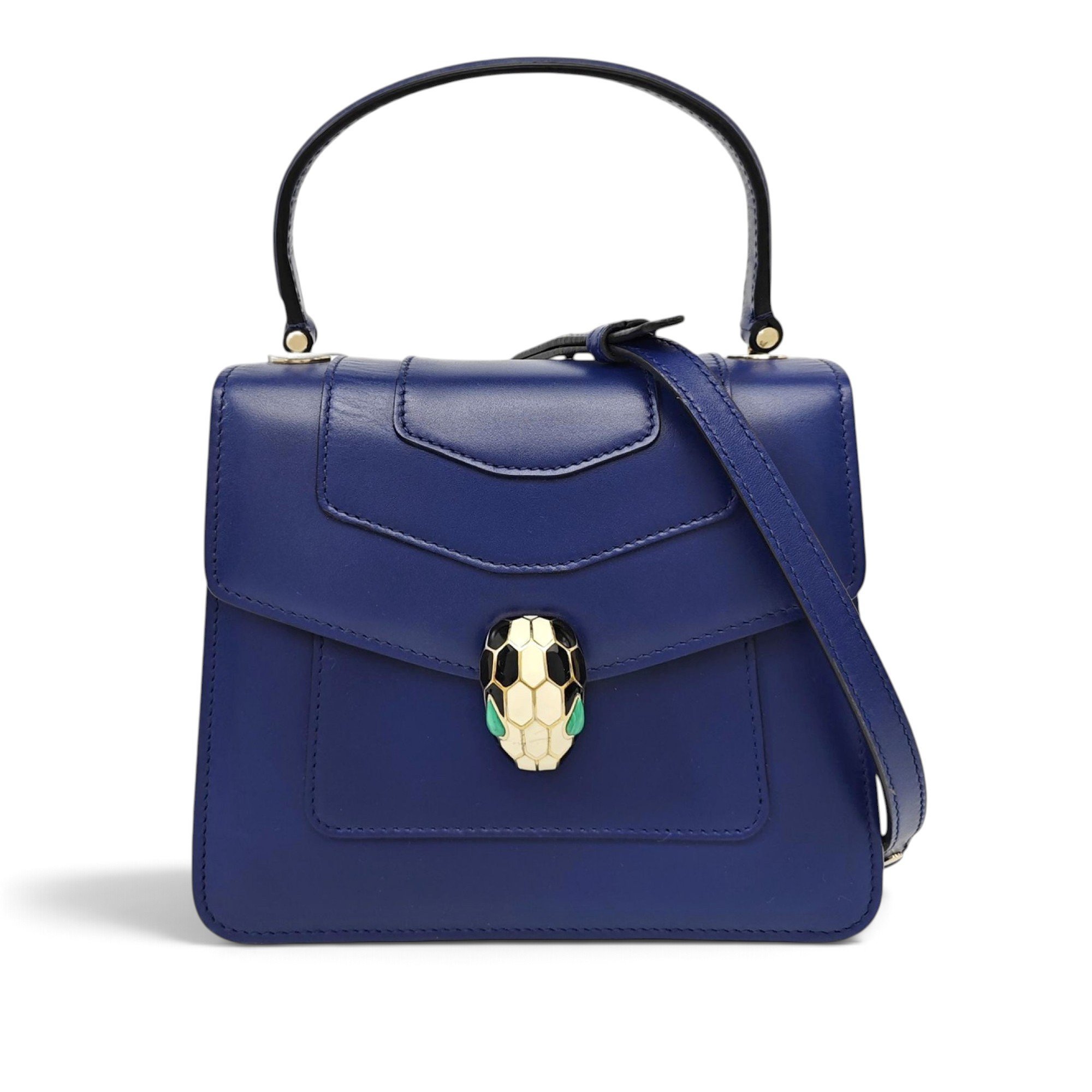 Serpenti leather handbag