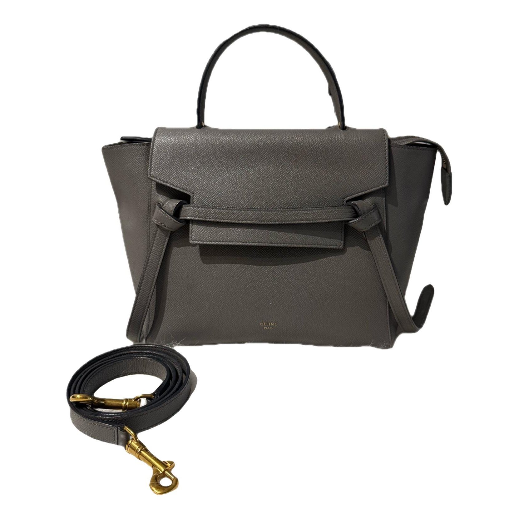 Belt leather handbag