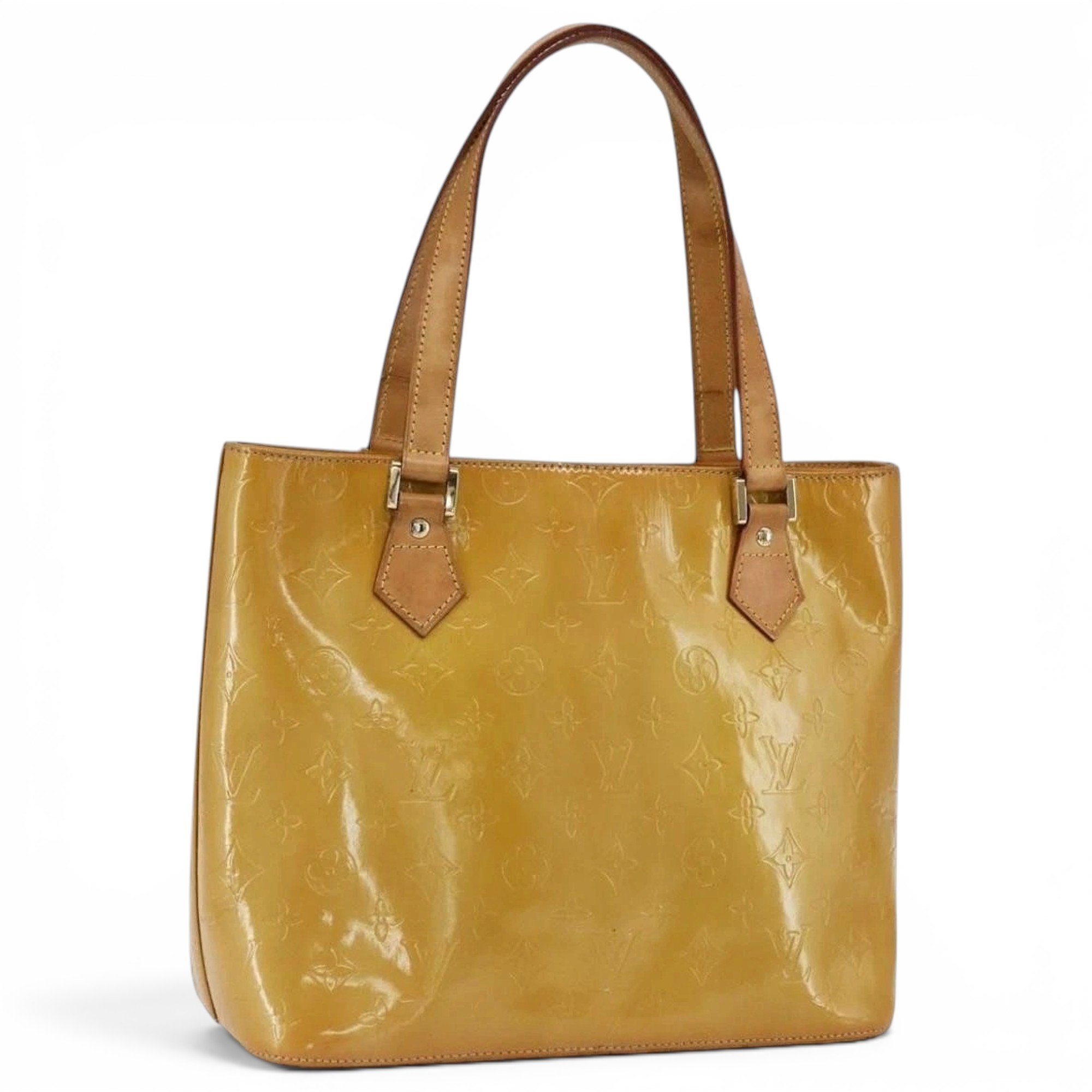 Patent leather handbag