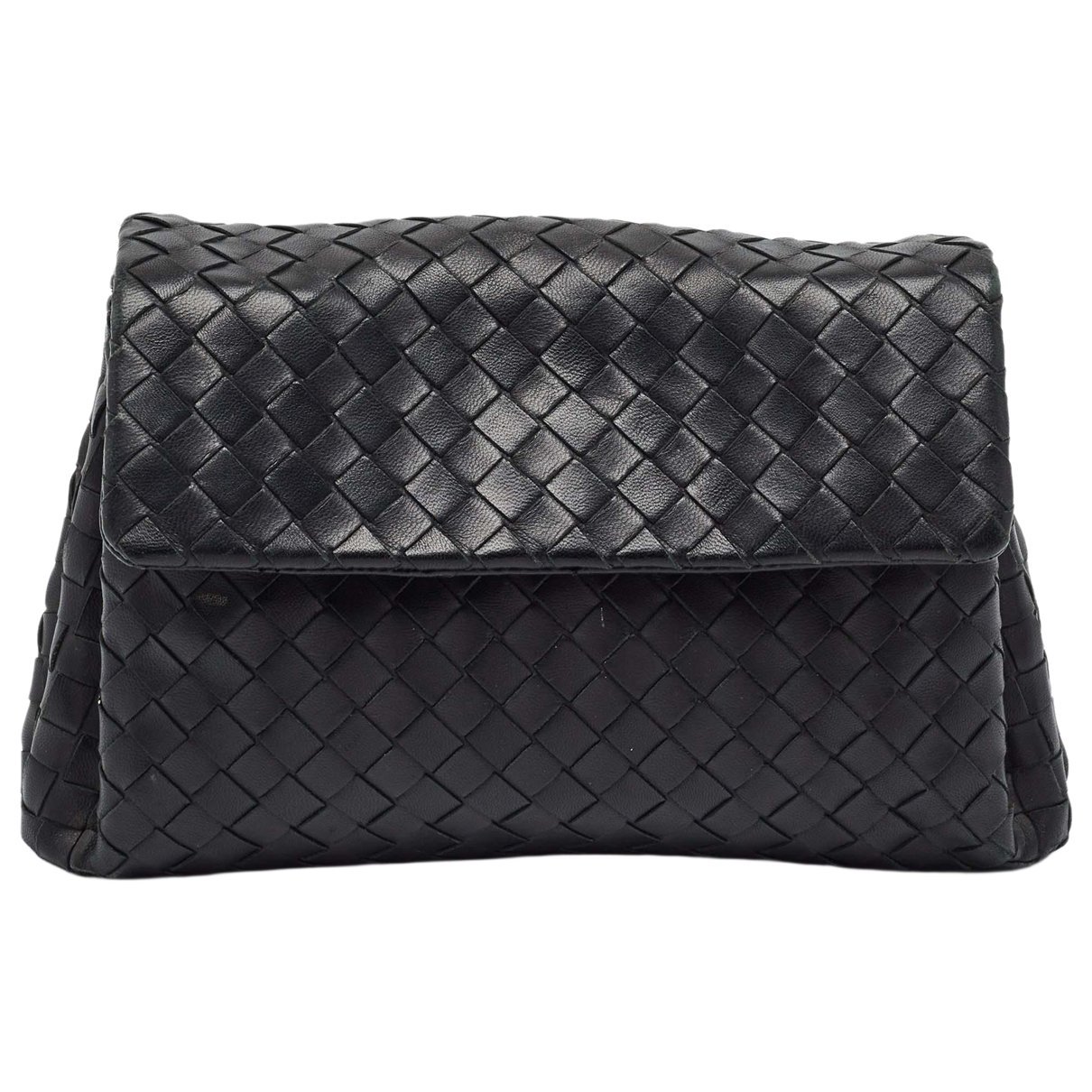 Pouch leather clutch bag