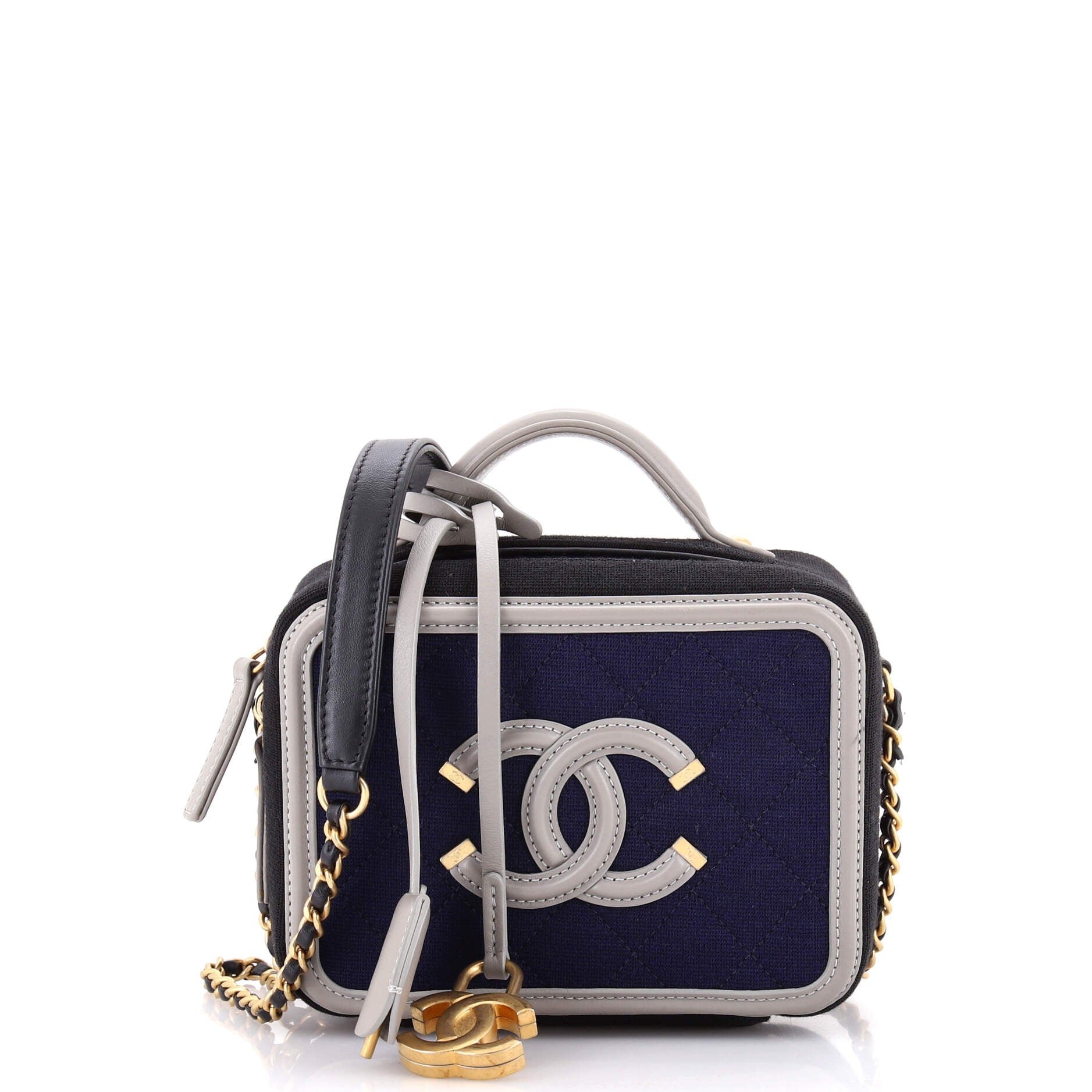Filigree Vanity Case Quilted Jersey Small