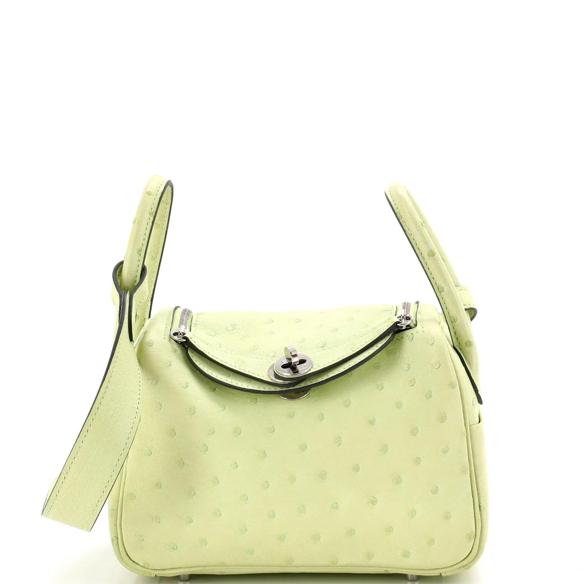 Hermes Lindy Handbag Ostrich Leather 2021