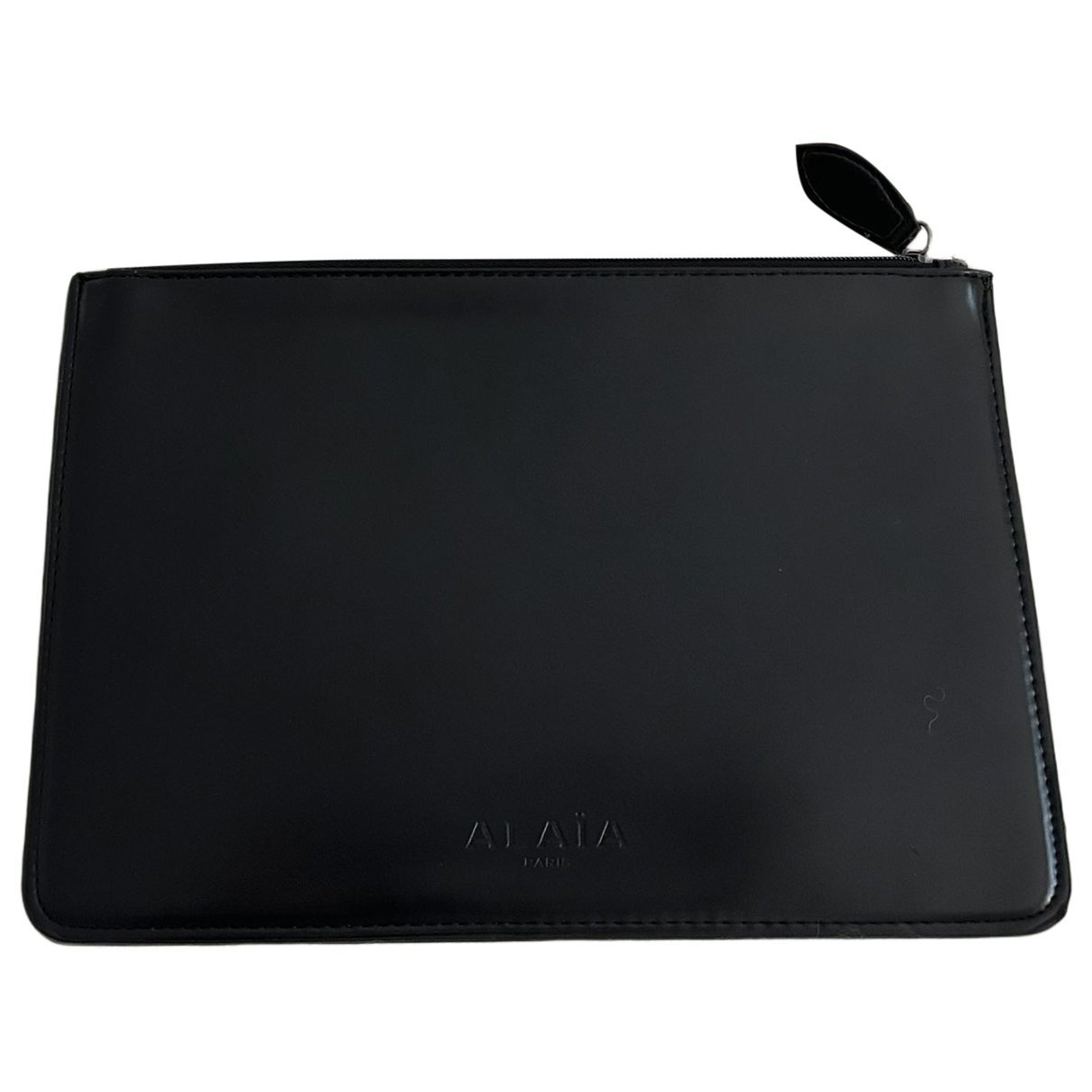Leather clutch bag