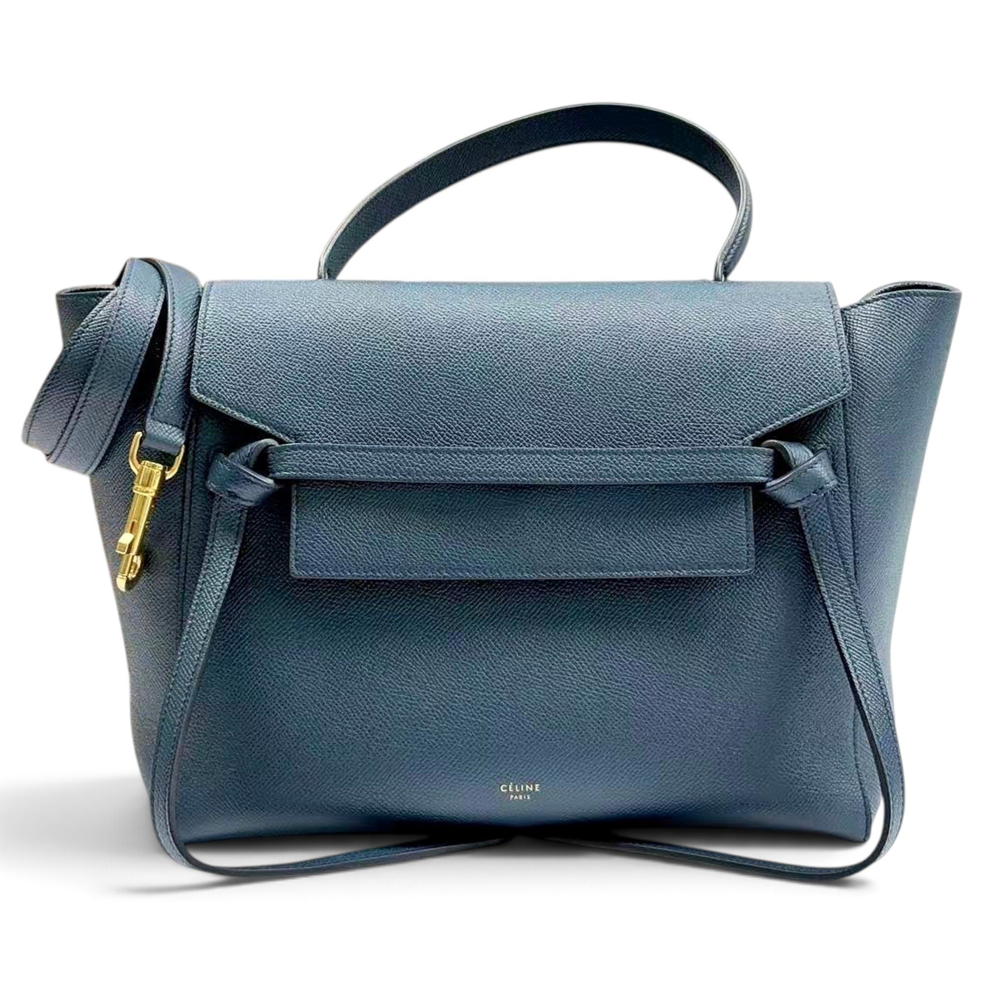 Belt leather handbag