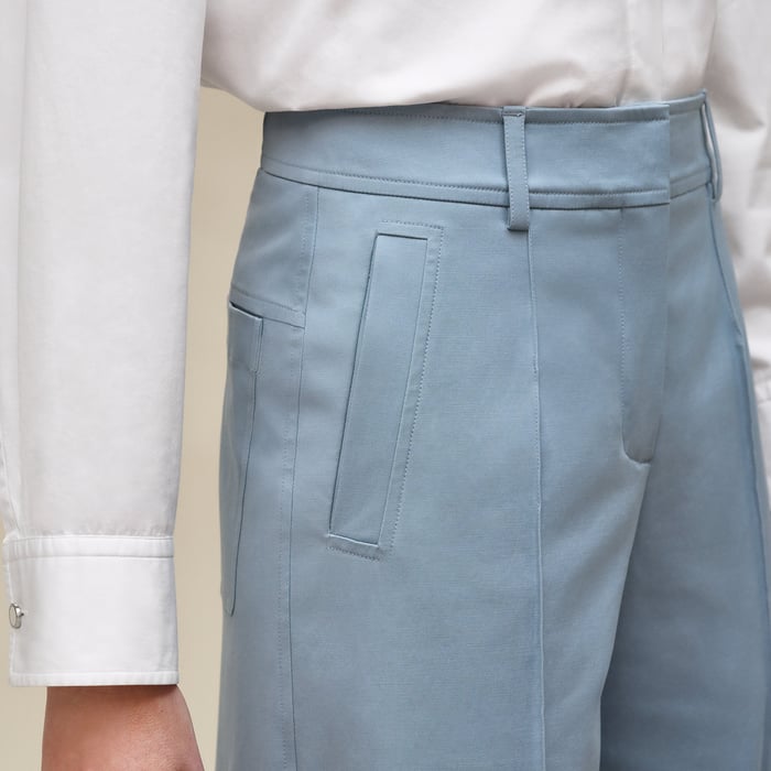 Bleu Adriatique Cropped Pants