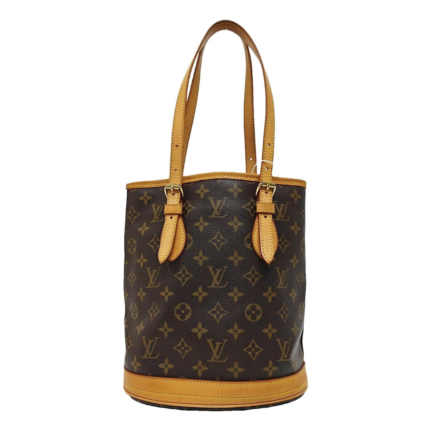 Bucket leather handbag