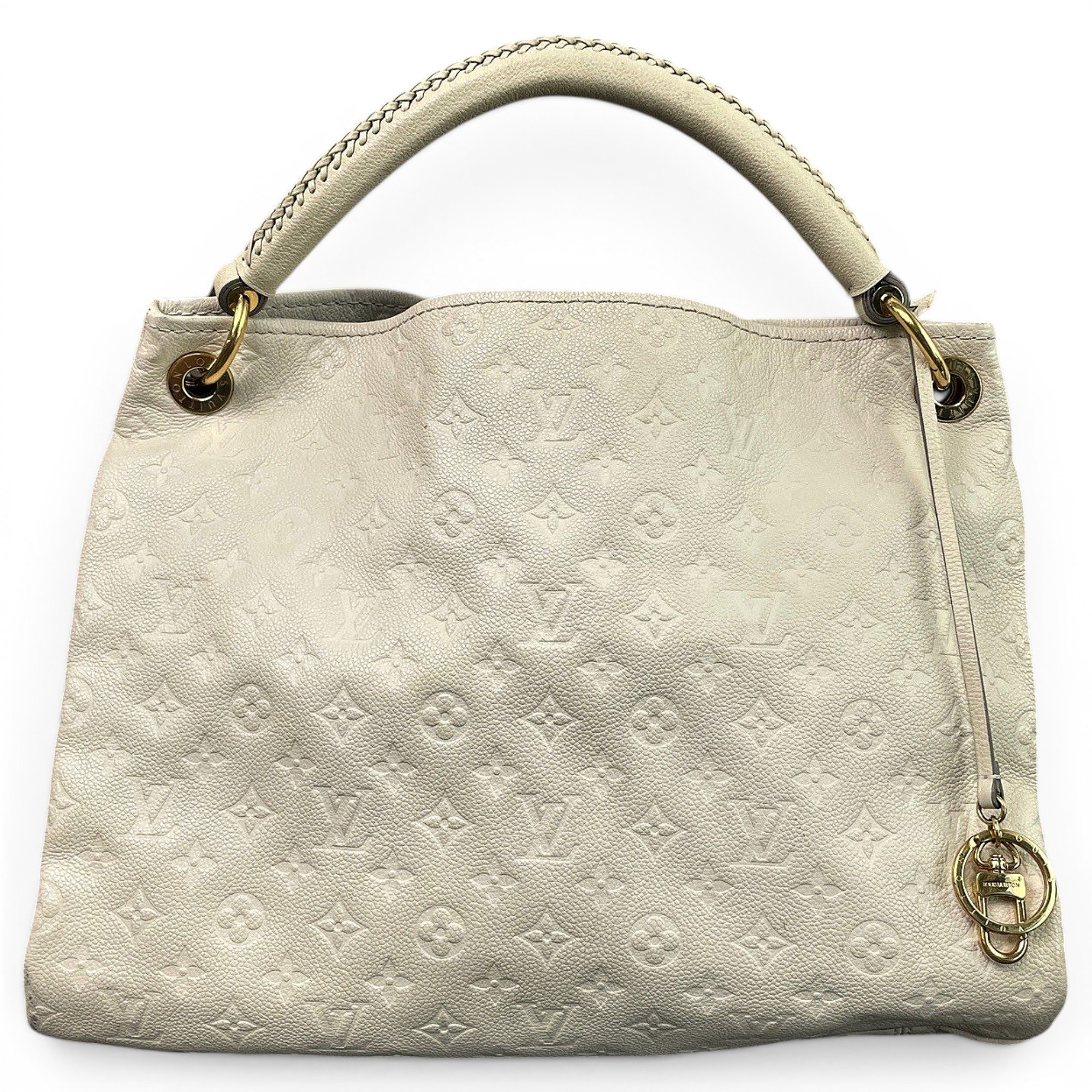 Artsy leather handbag