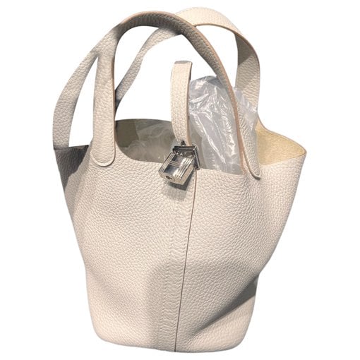 Hermes Picotin 18 Handbag White