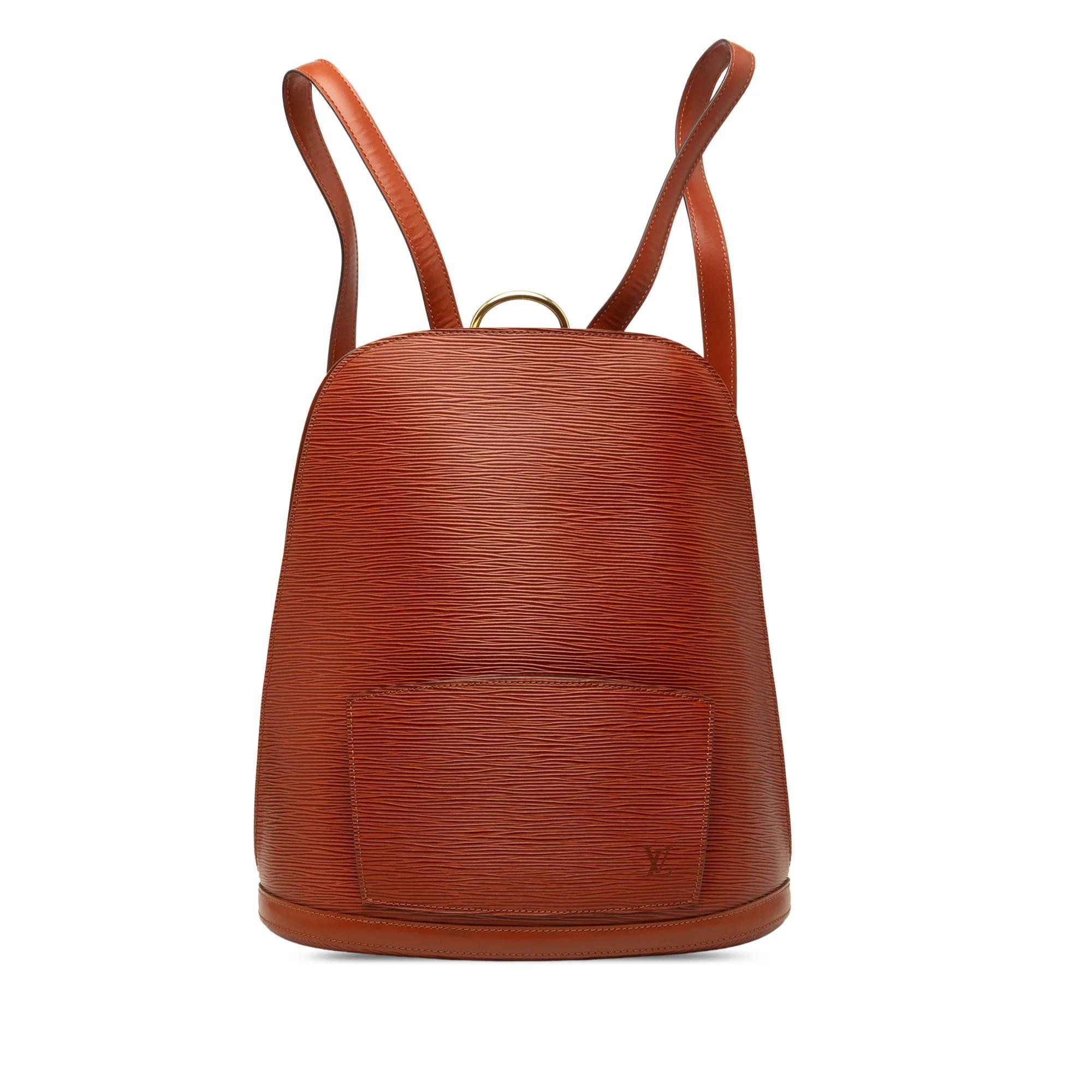 Leather backpack