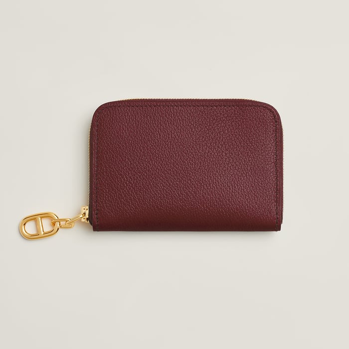 Rouge H Zipengo Chaine d'Ancre Compact Card Holder