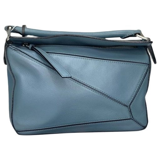 Puzzle leather handbag