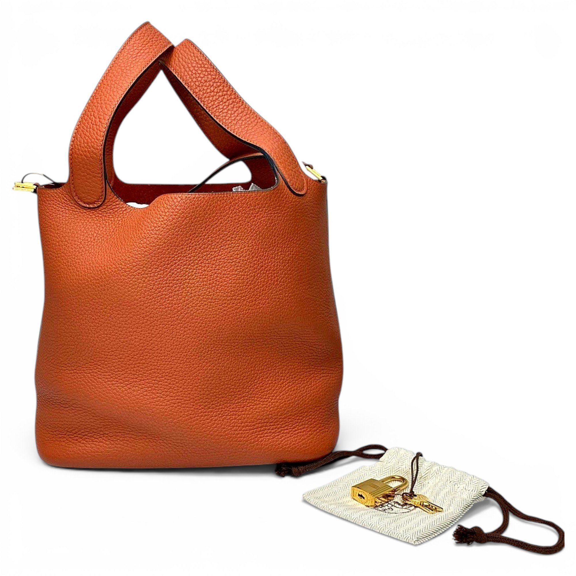 Picotin leather handbag