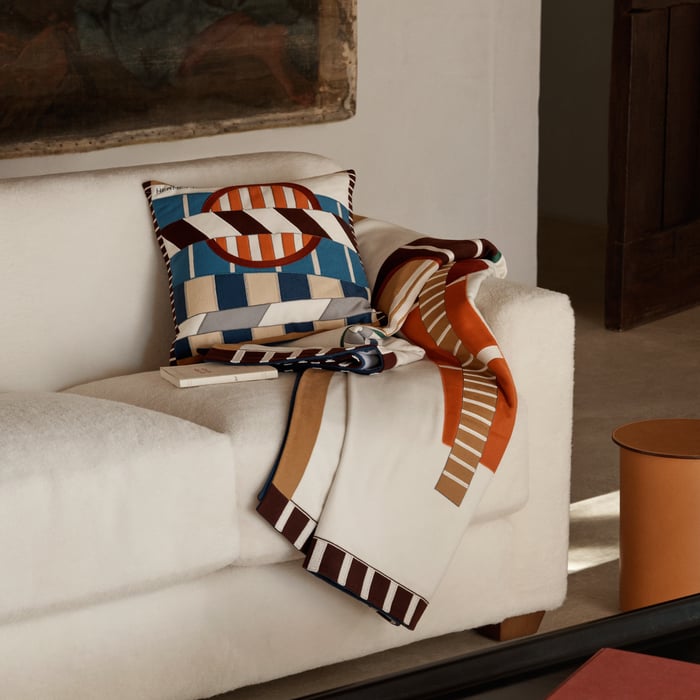Terracotta Patchwork Saddle Blanket