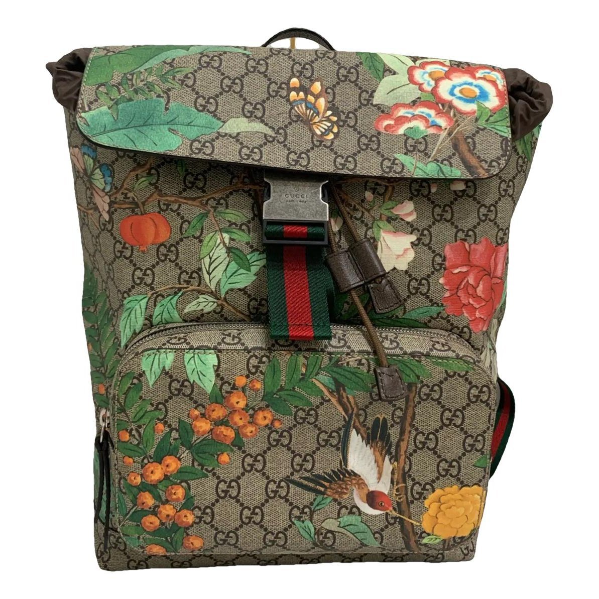 Bamboo Tassel Oval vinyl backpack