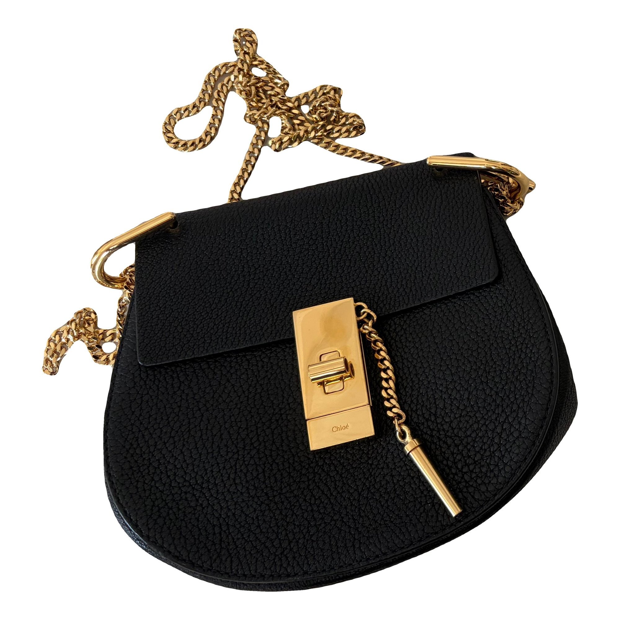 Drew leather handbag