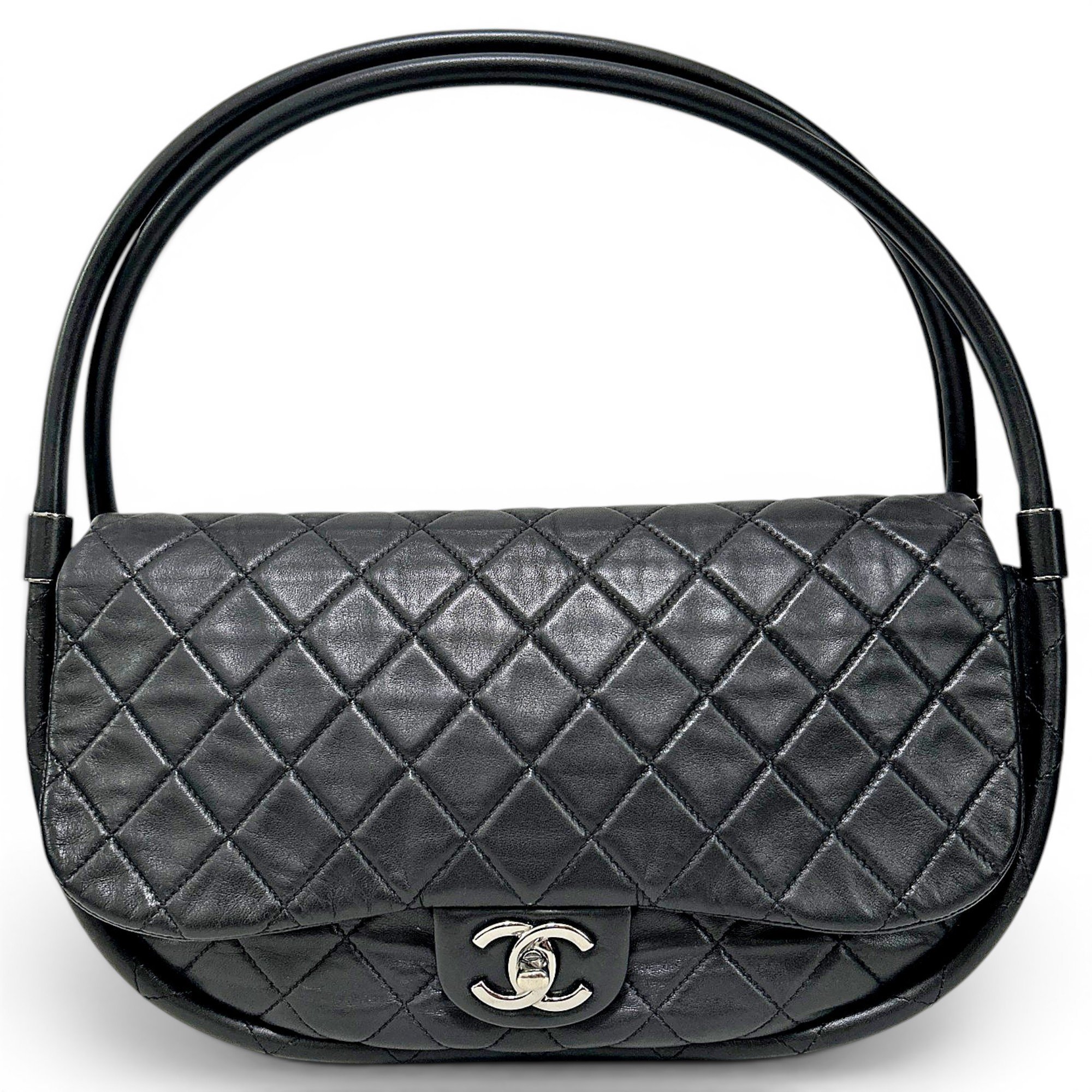 Hula Hoop leather handbag
