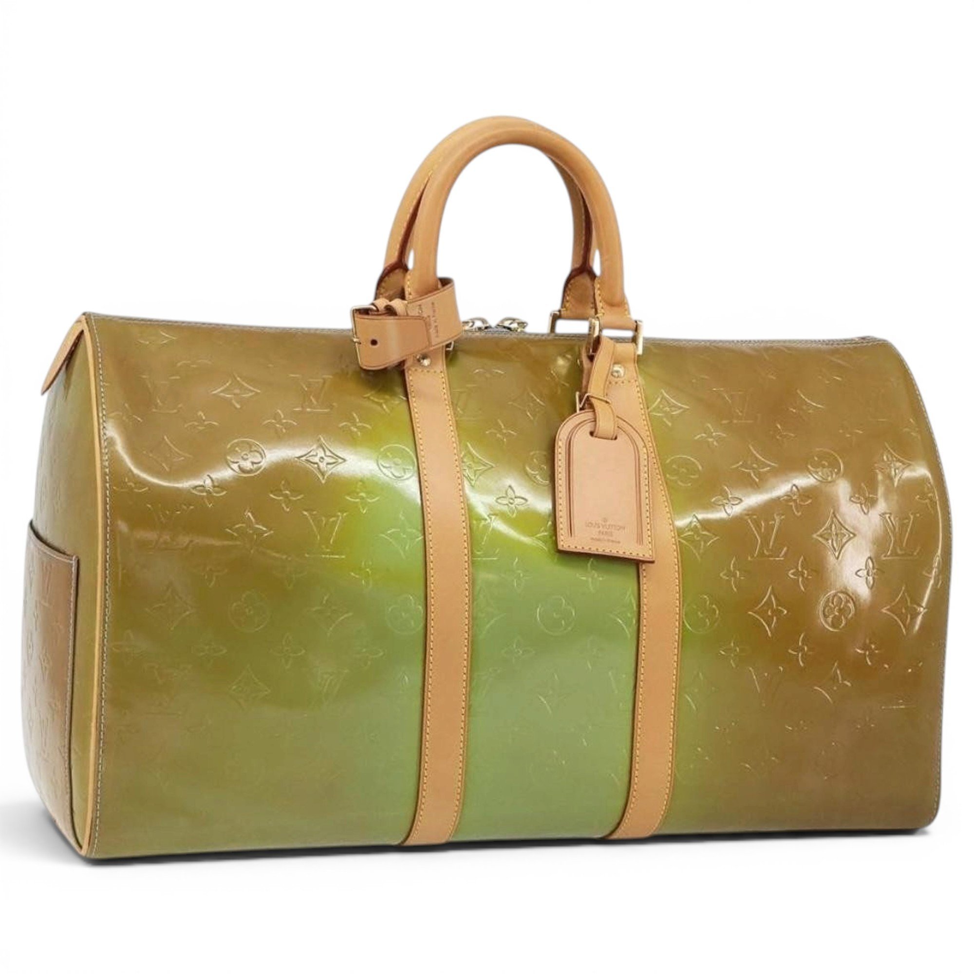 Leather bowling bag