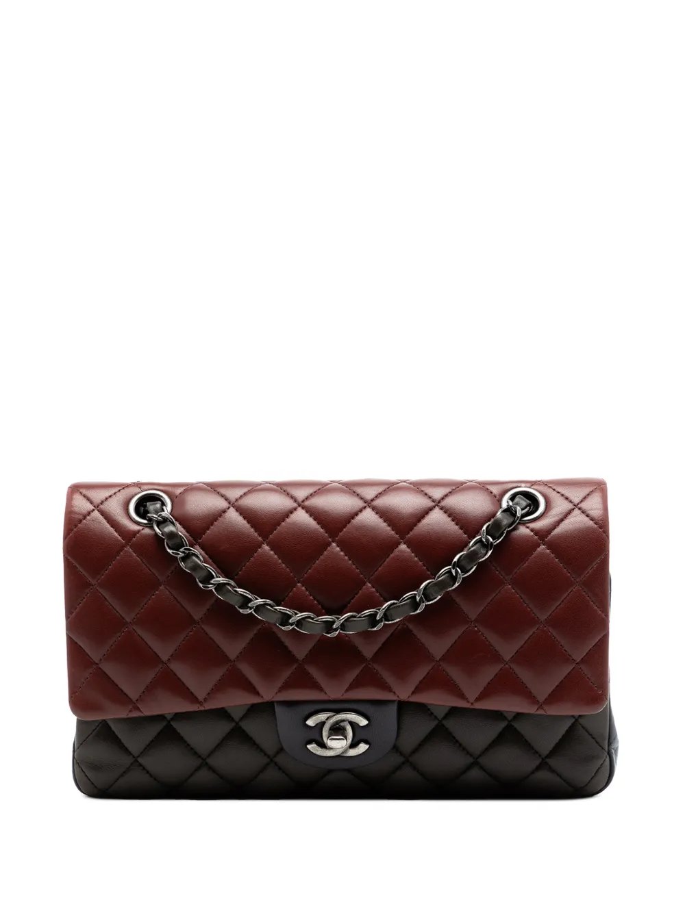 2013-2014 Medium Classic Tricolor Lambskin Double Flap shoulder bag