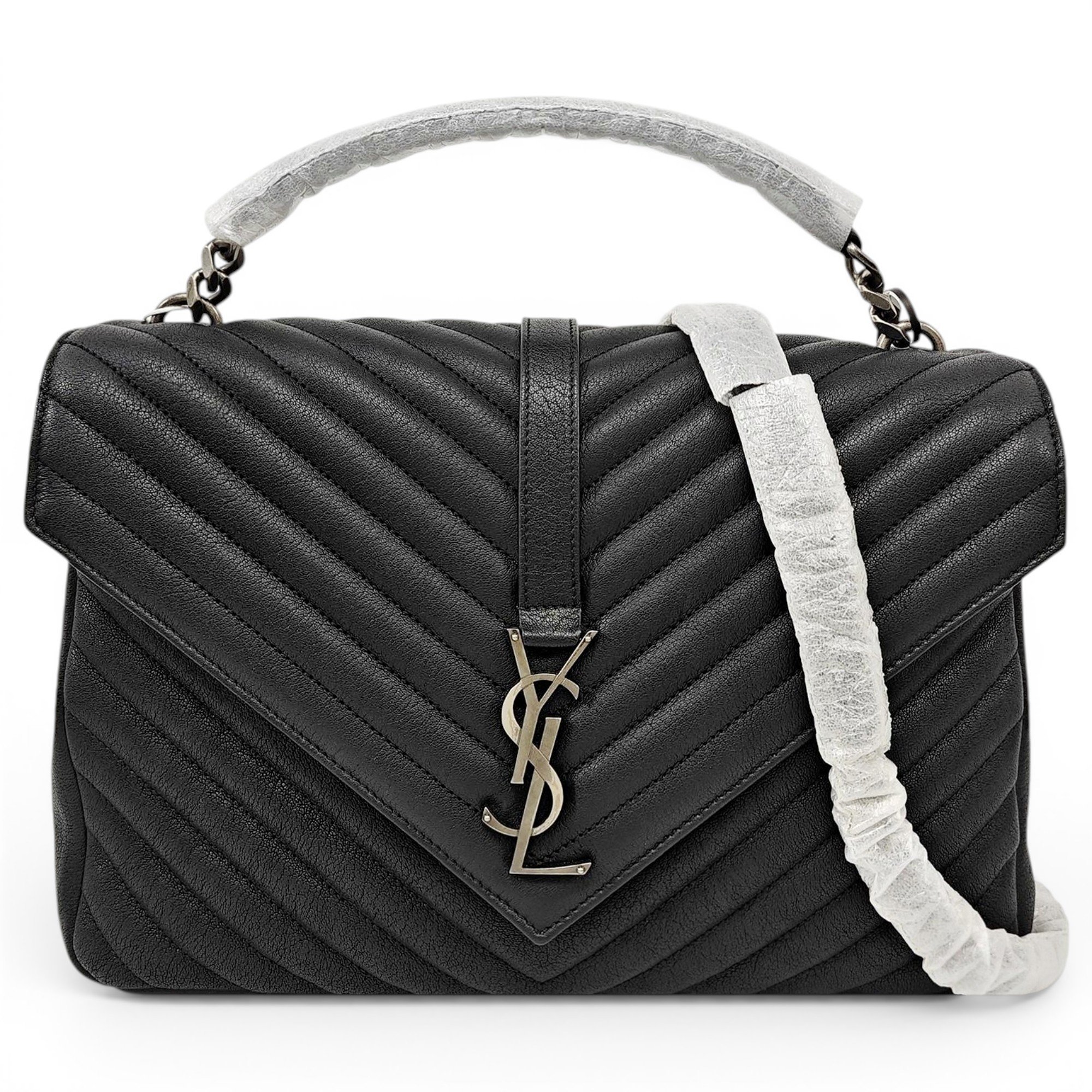 Collége monogramme leather handbag