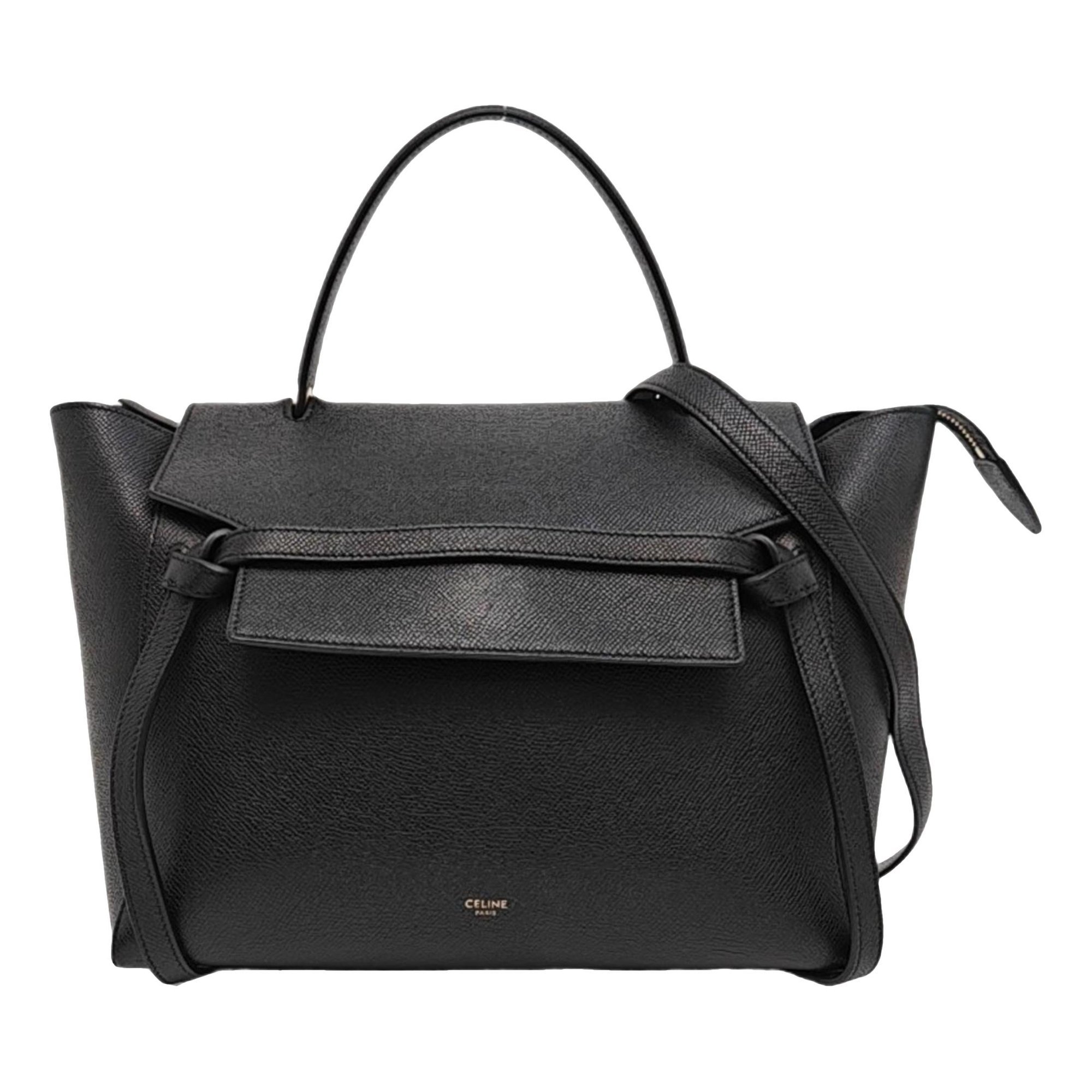 Belt leather crossbody bag