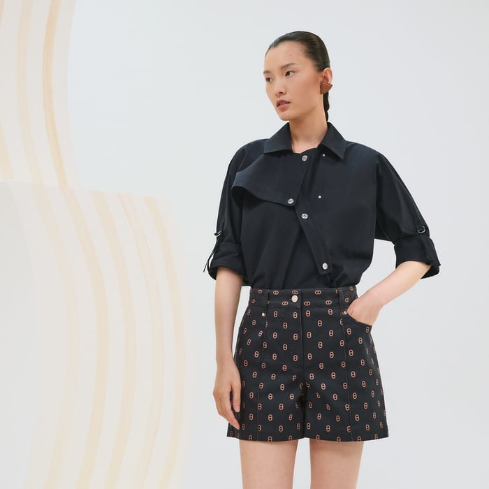 Bleu Gabier "Chaine d'Ancre" Shorts